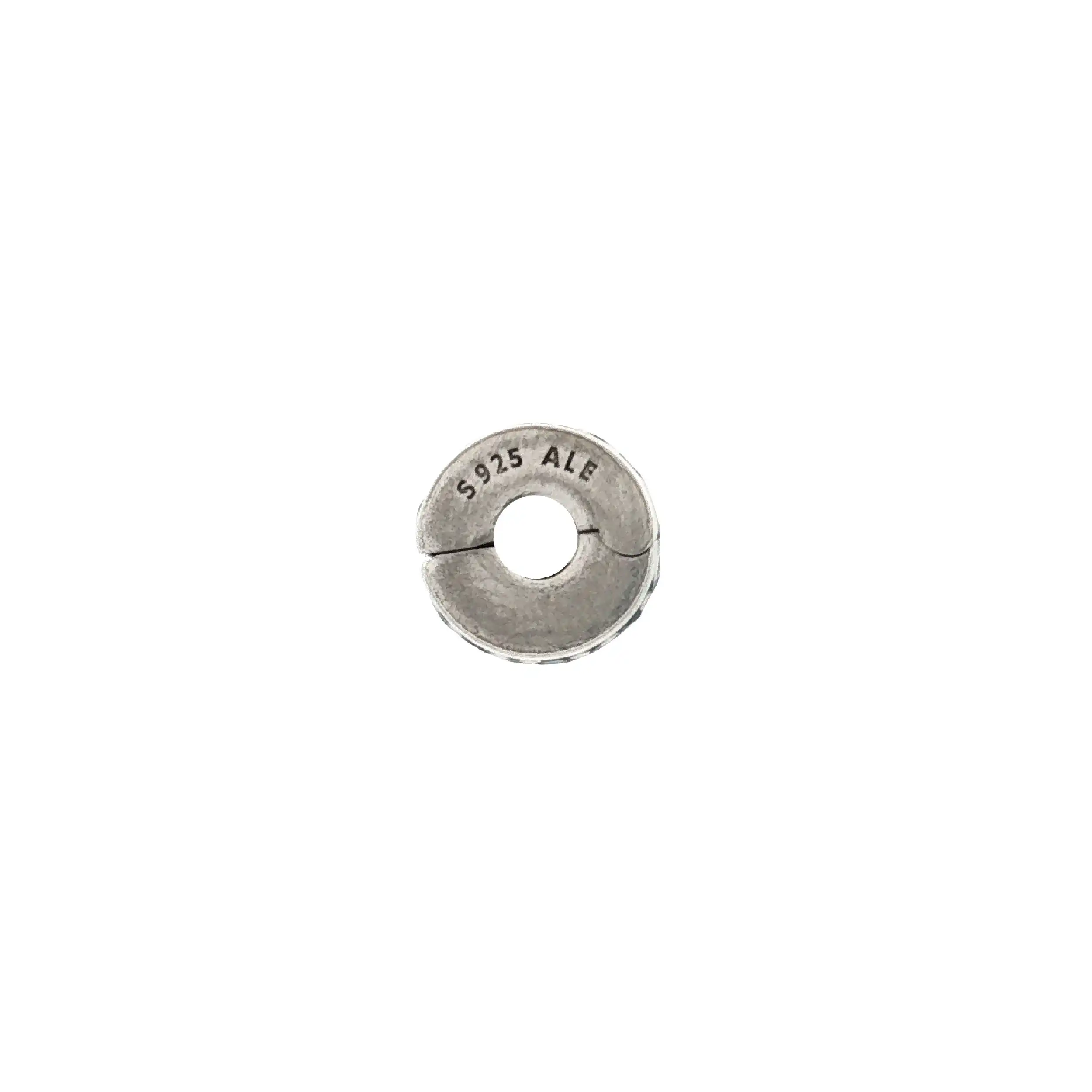Charm Pandora Clear Pave Clip blau Stopper