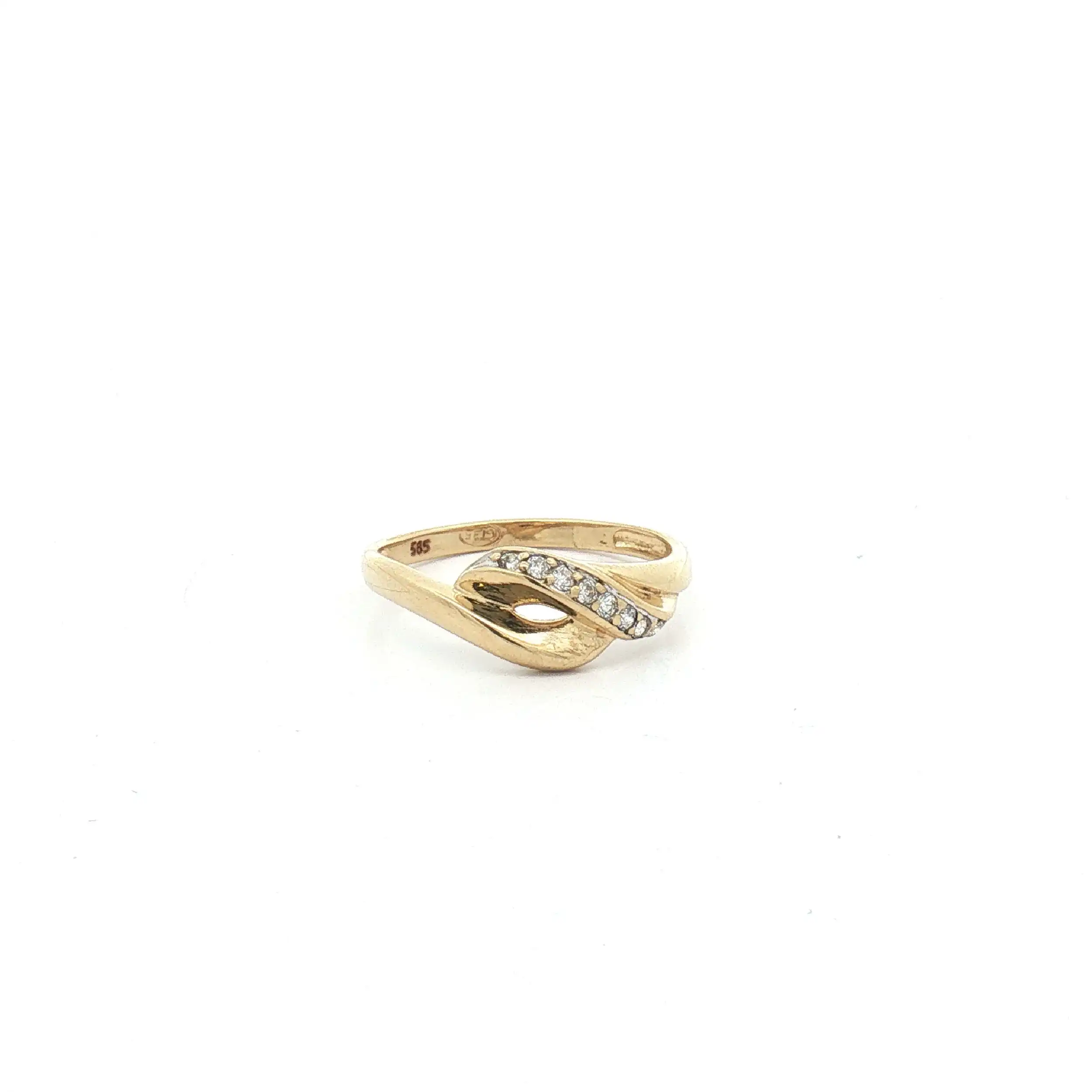 Ring Gelbgold mit Zirkonia Ring Gelbgold mit Zirkonia