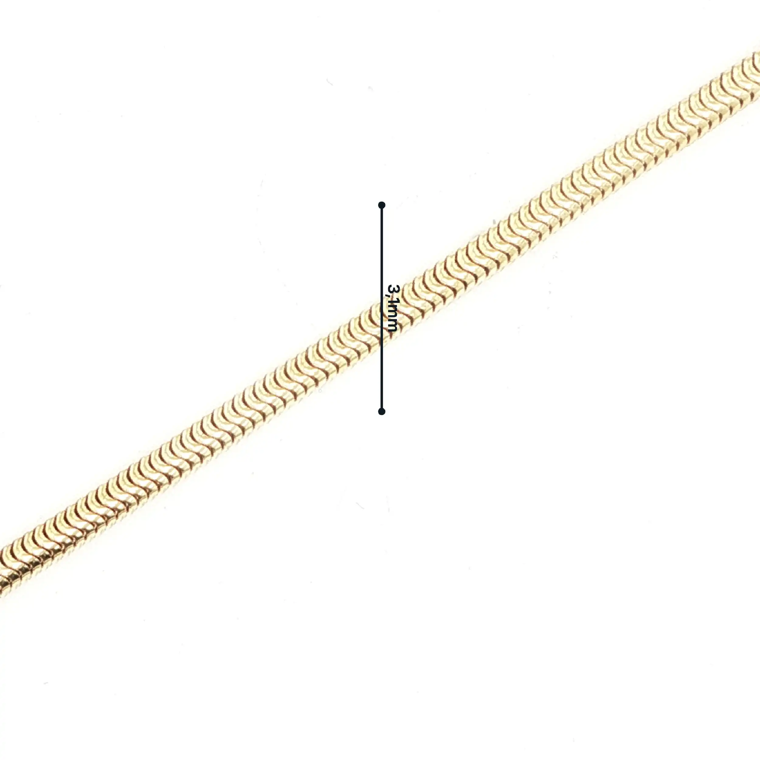 Schlangenarmband Gelbgold