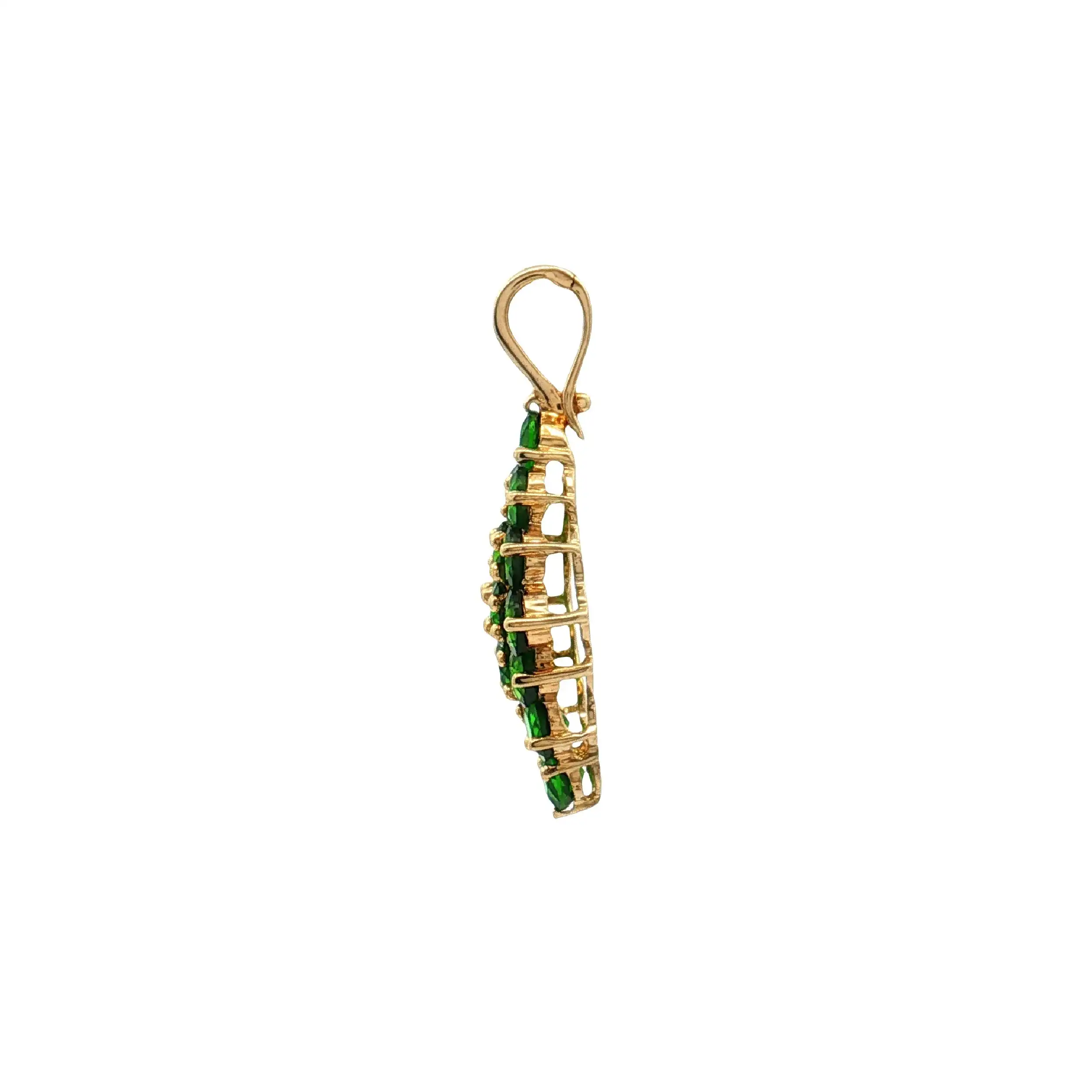 Anhänger Gelbgold mit Chrysopras