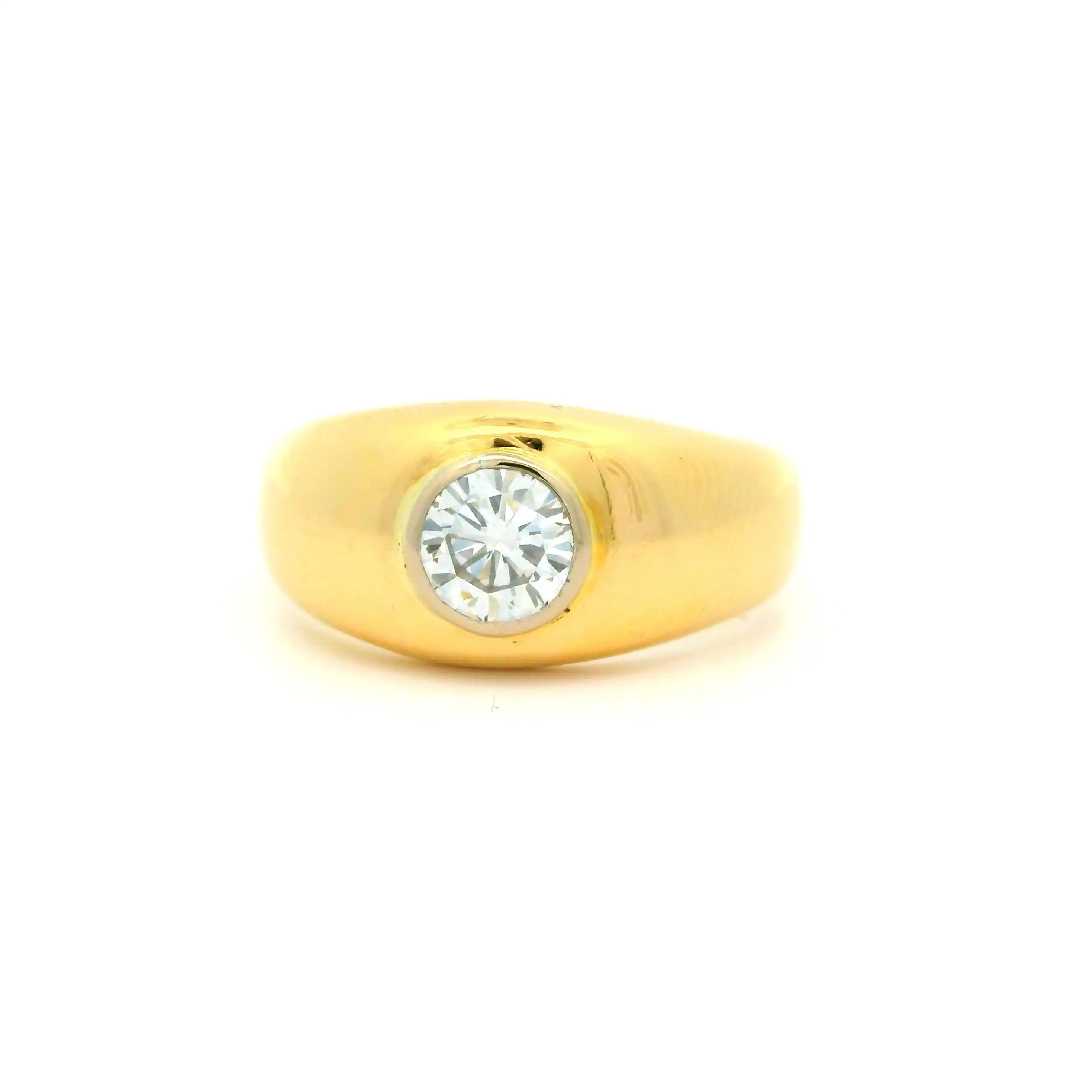 Solitärring Gelbgold mit Brillant Solitärring Gelbgold mit Brillant
