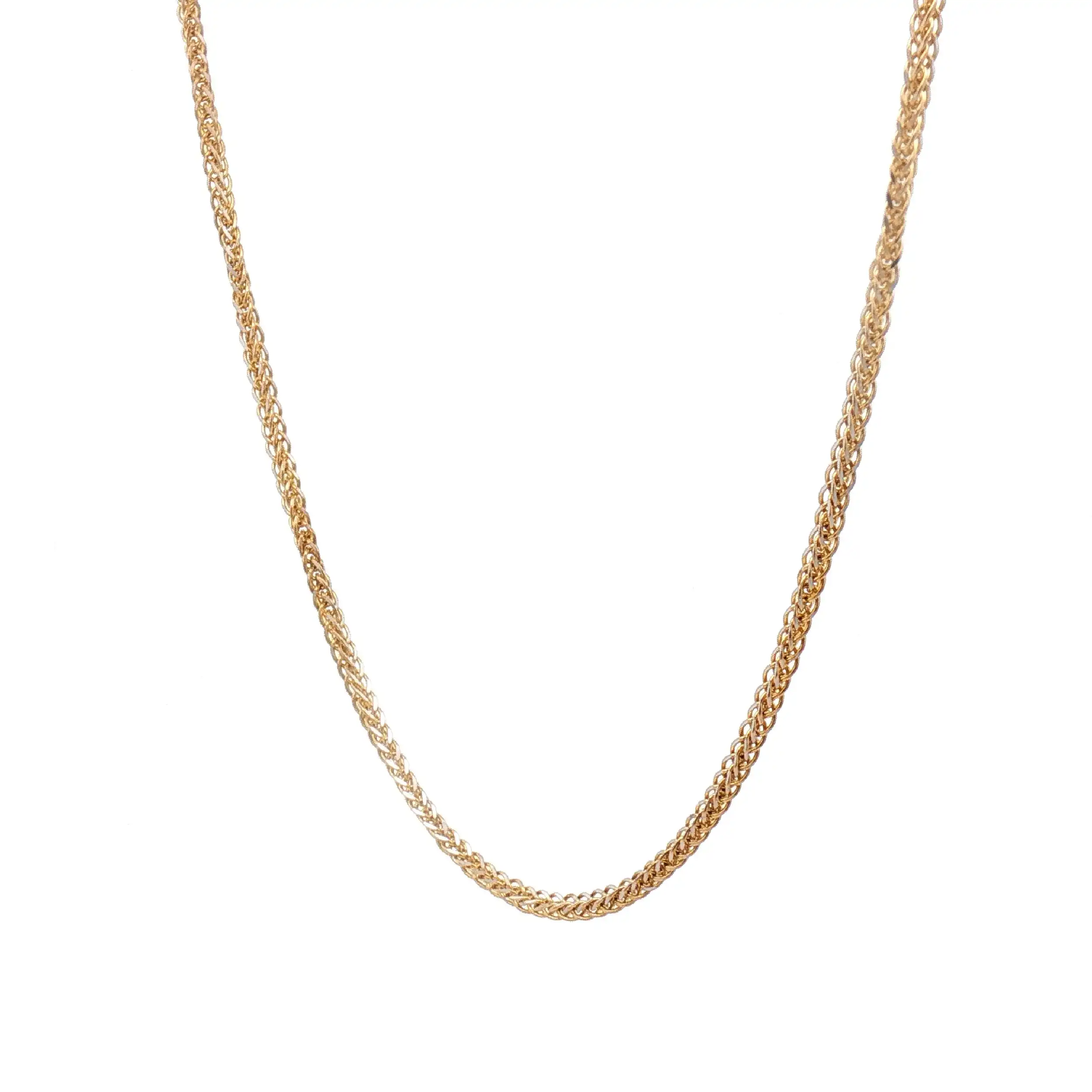 Zopfkette Gelbgold