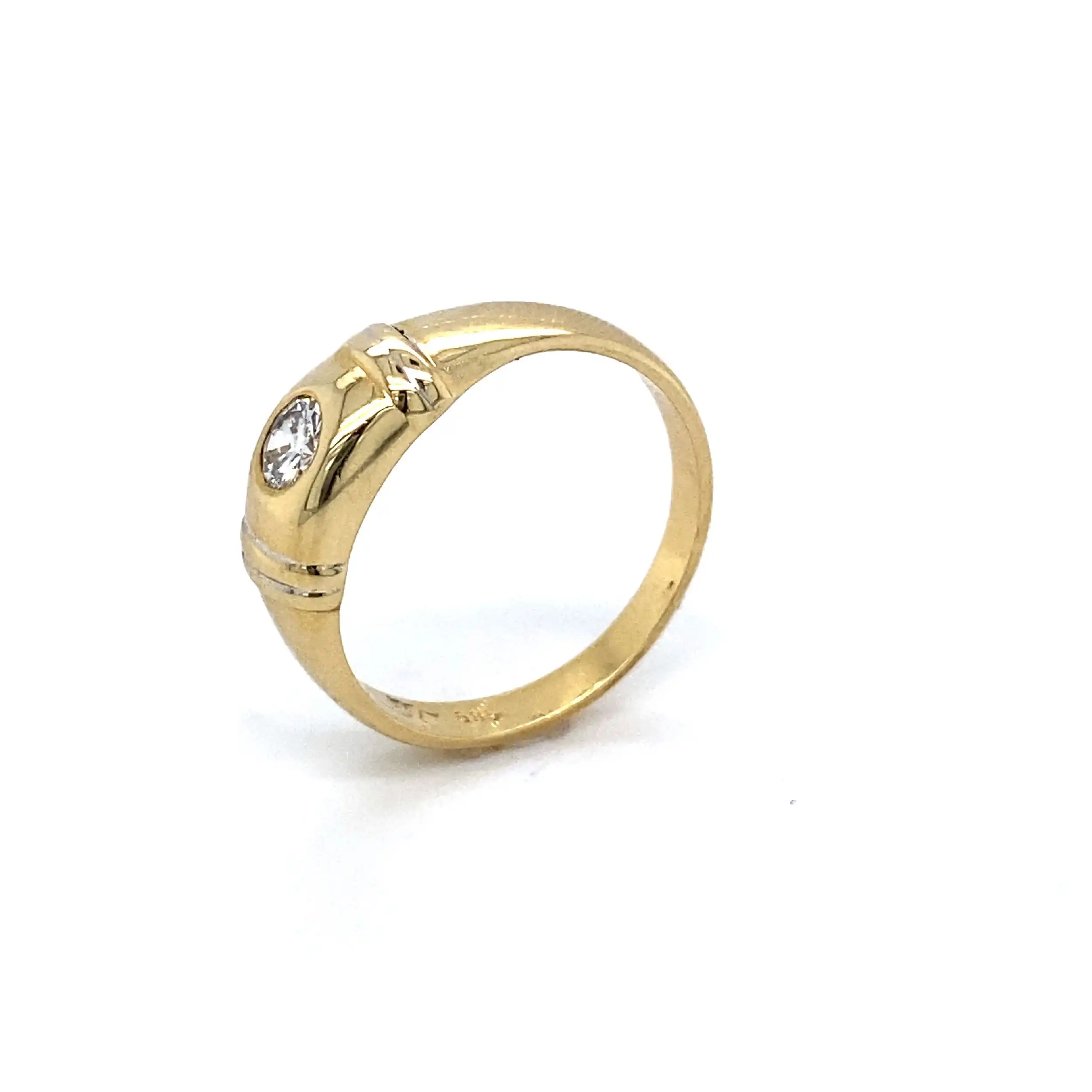 Ring Gelbgold mit Solitär Brillant Ring Gelbgold mit Solitär Brillant