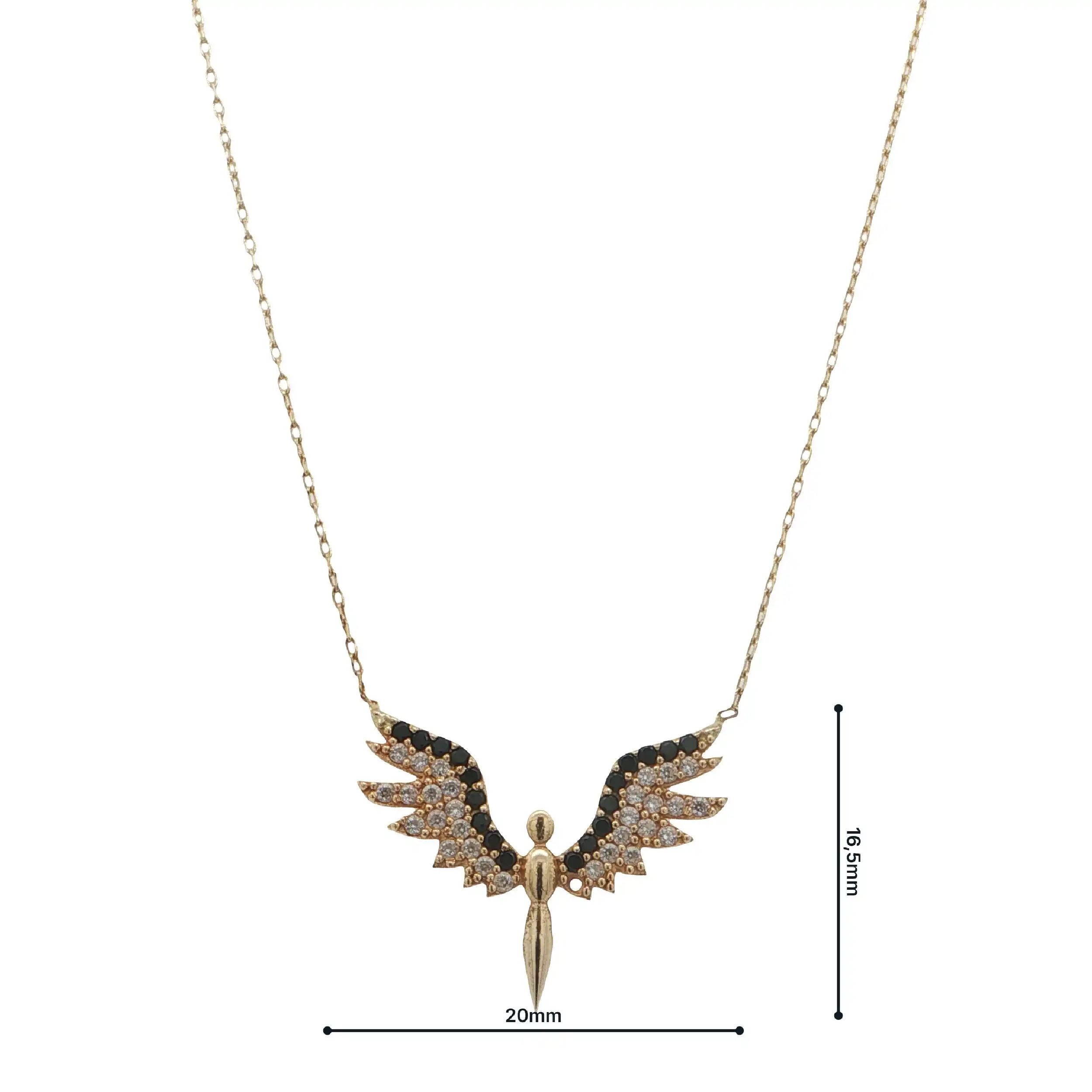 Collier Gelbgold Phoenix mit Farbsteinen & Zirkonia Collier Gelbgold Phoenix mit Farbsteinen & Zirkonia