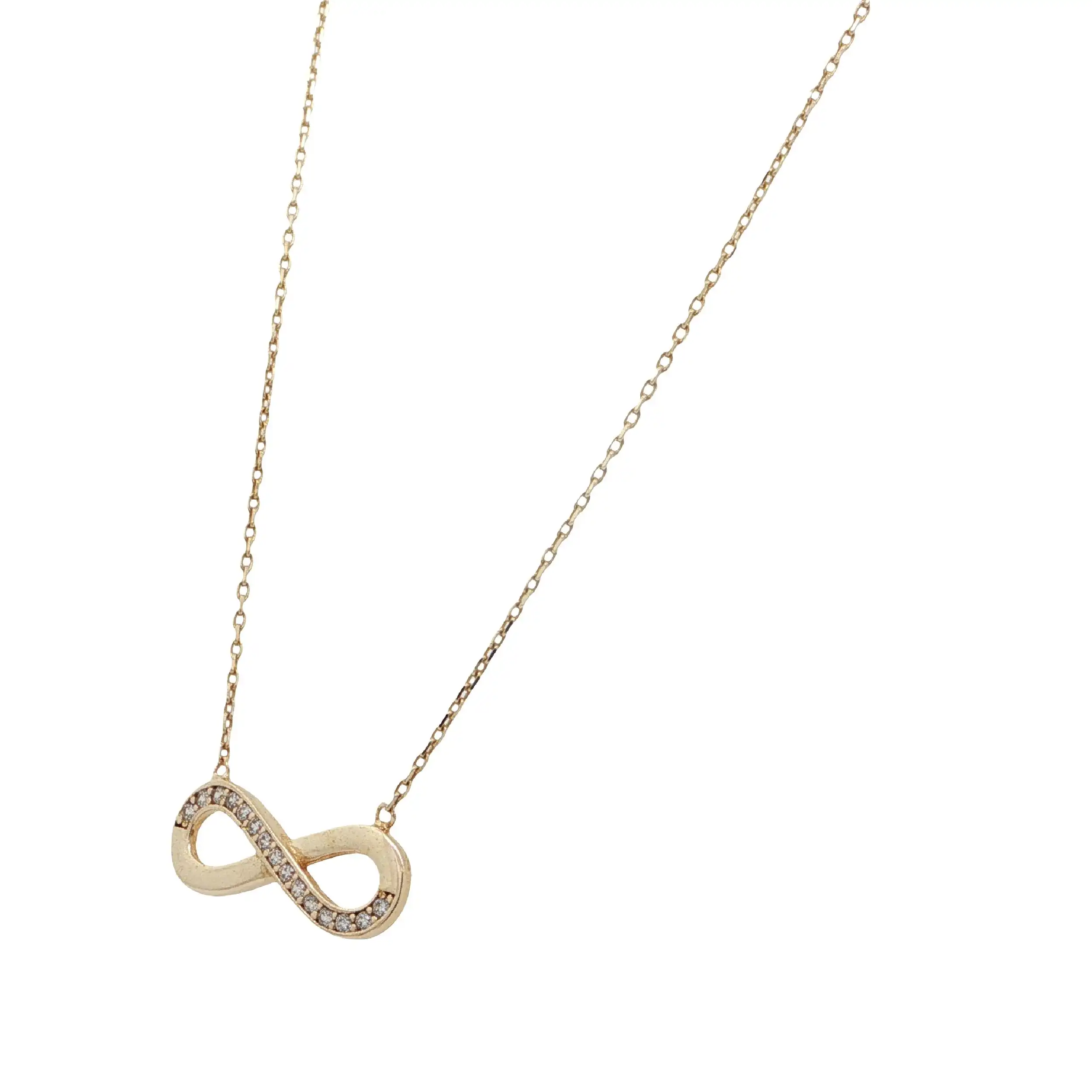 Collier Gelbgold "Infinity" mit Zirkonia Collier Gelbgold "Infinity" mit Zirkonia