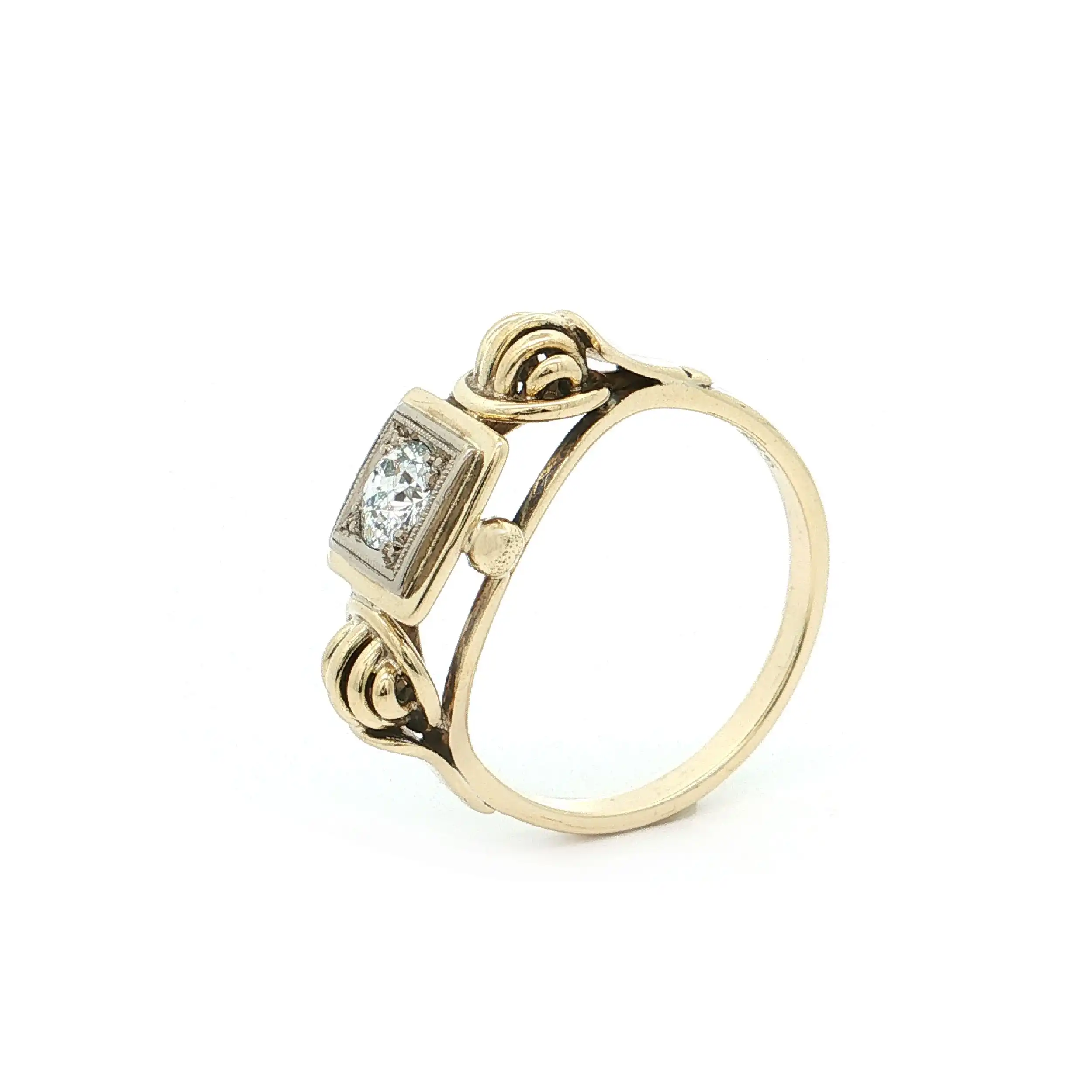 Ring Gelbgold mit Brillant
