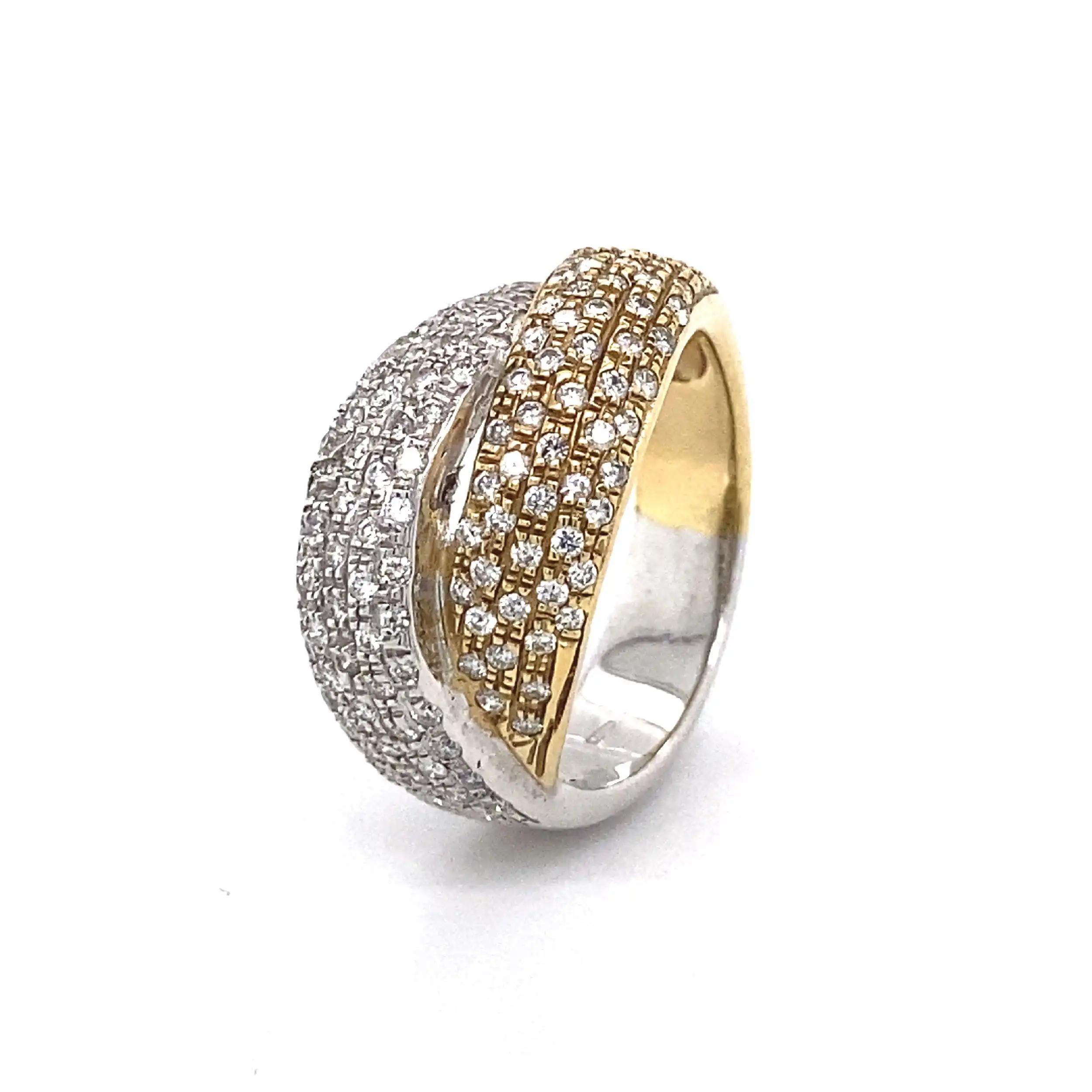 Ring Bicolor mit Brillanten Ring Bicolor mit Brillanten