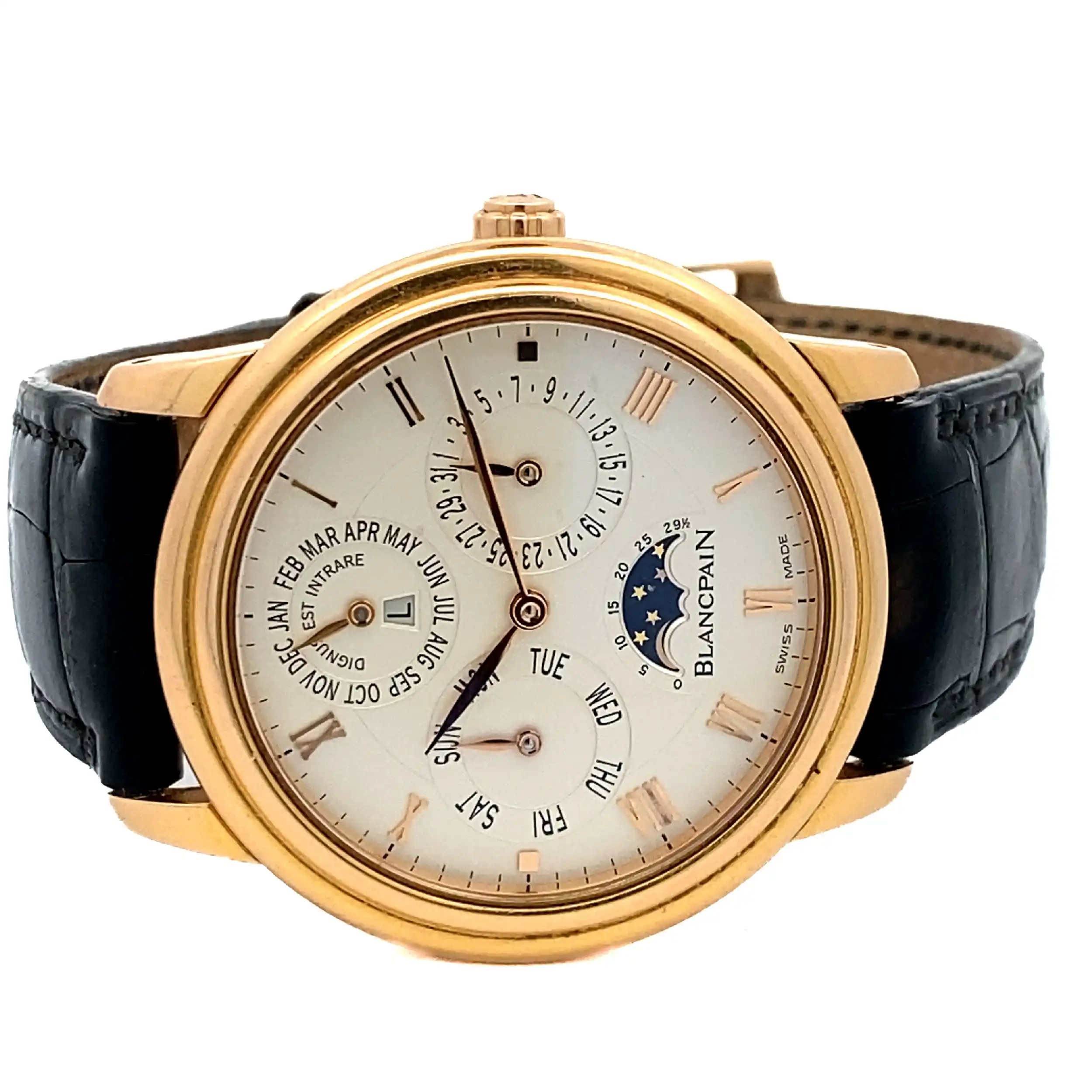 Herrenuhr BlancPain Villeret Ewiger Kalender mit Mondphase Herrenuhr BlancPain Villeret Ewiger Kalender mit Mondphase