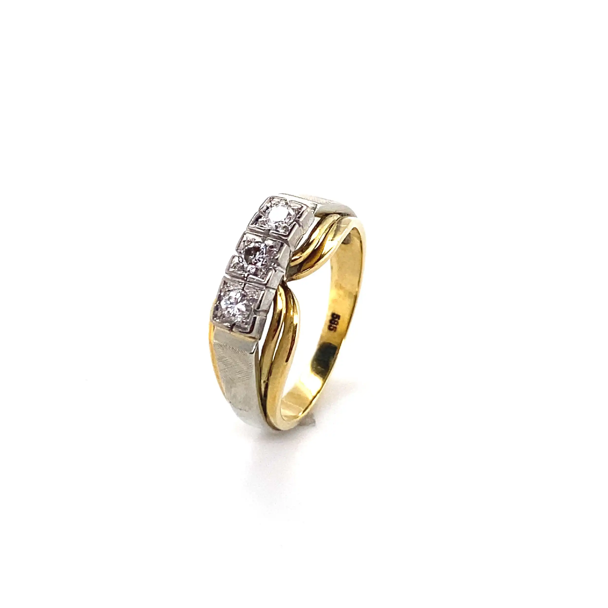 Ring Bicolor mit Brillanten Ring Bicolor mit Brillanten
