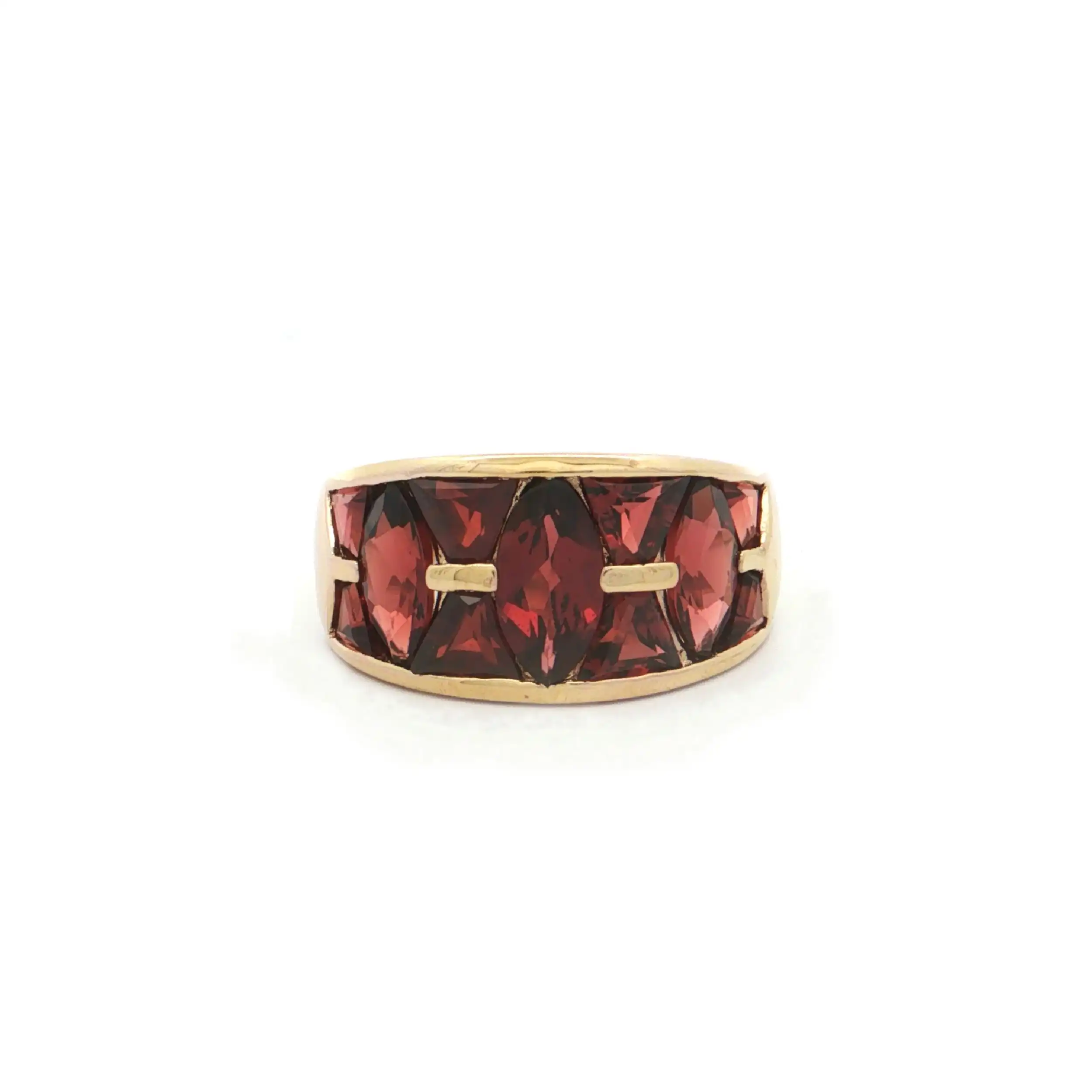 Ring Silber vergoldet mit Rhodolith