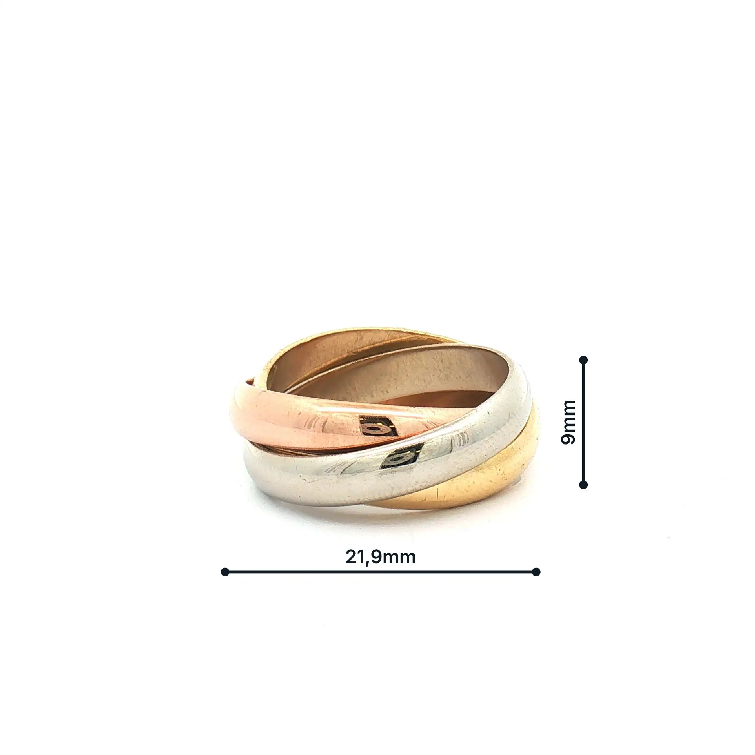 Trinityring Tricolor Cartier