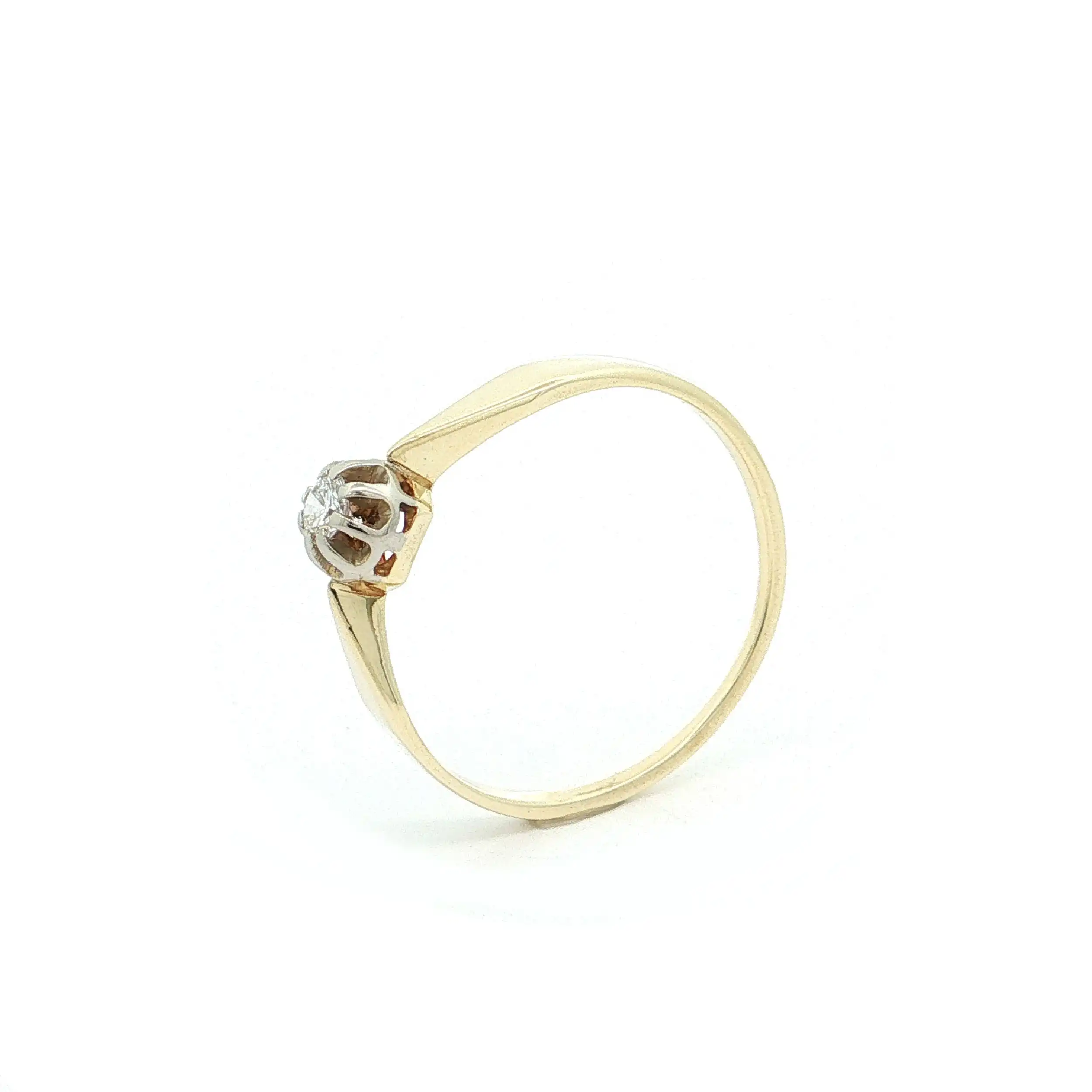 Ring Bicolor mit Brillant