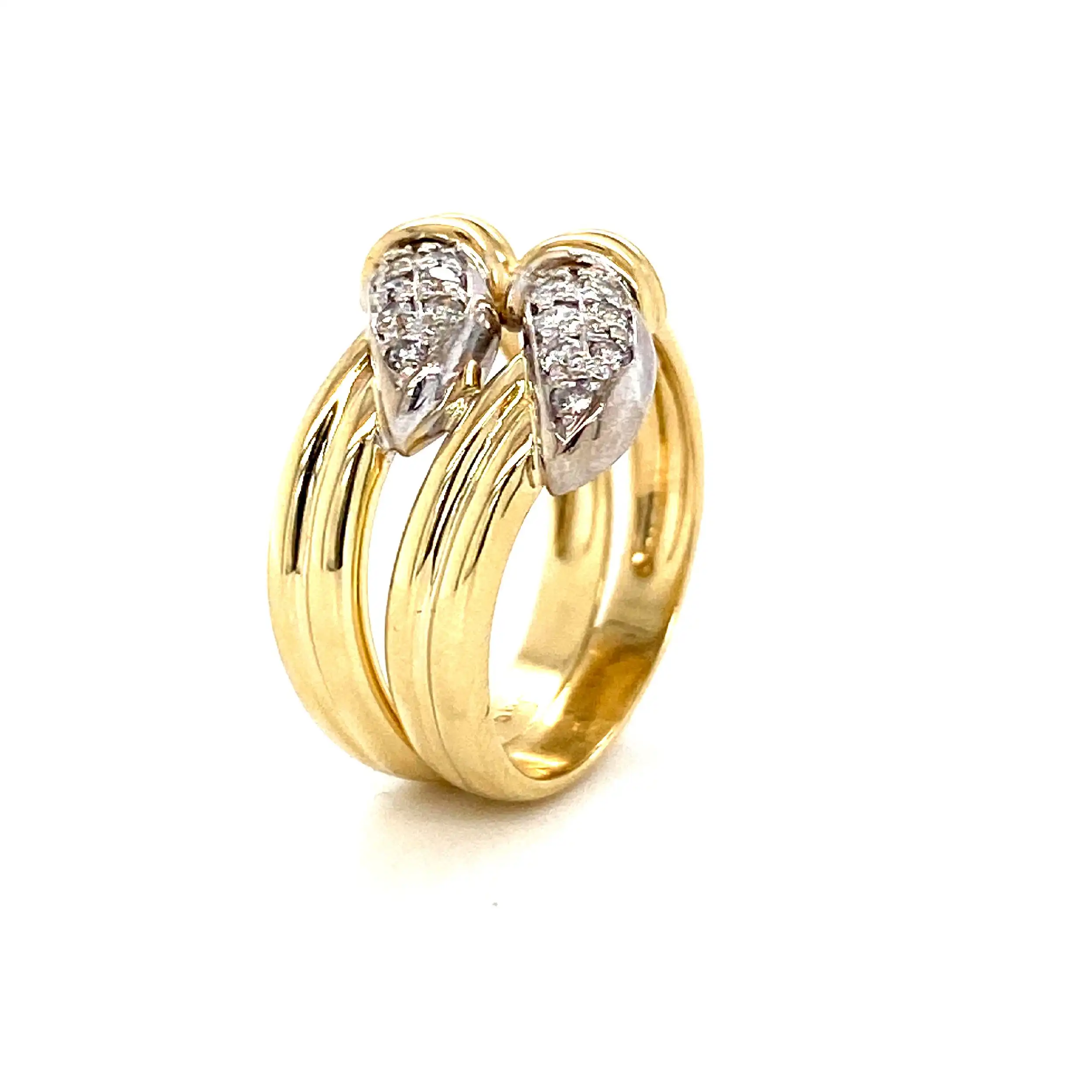Ring Bicolor mit Brillanten Ring Bicolor mit Brillanten