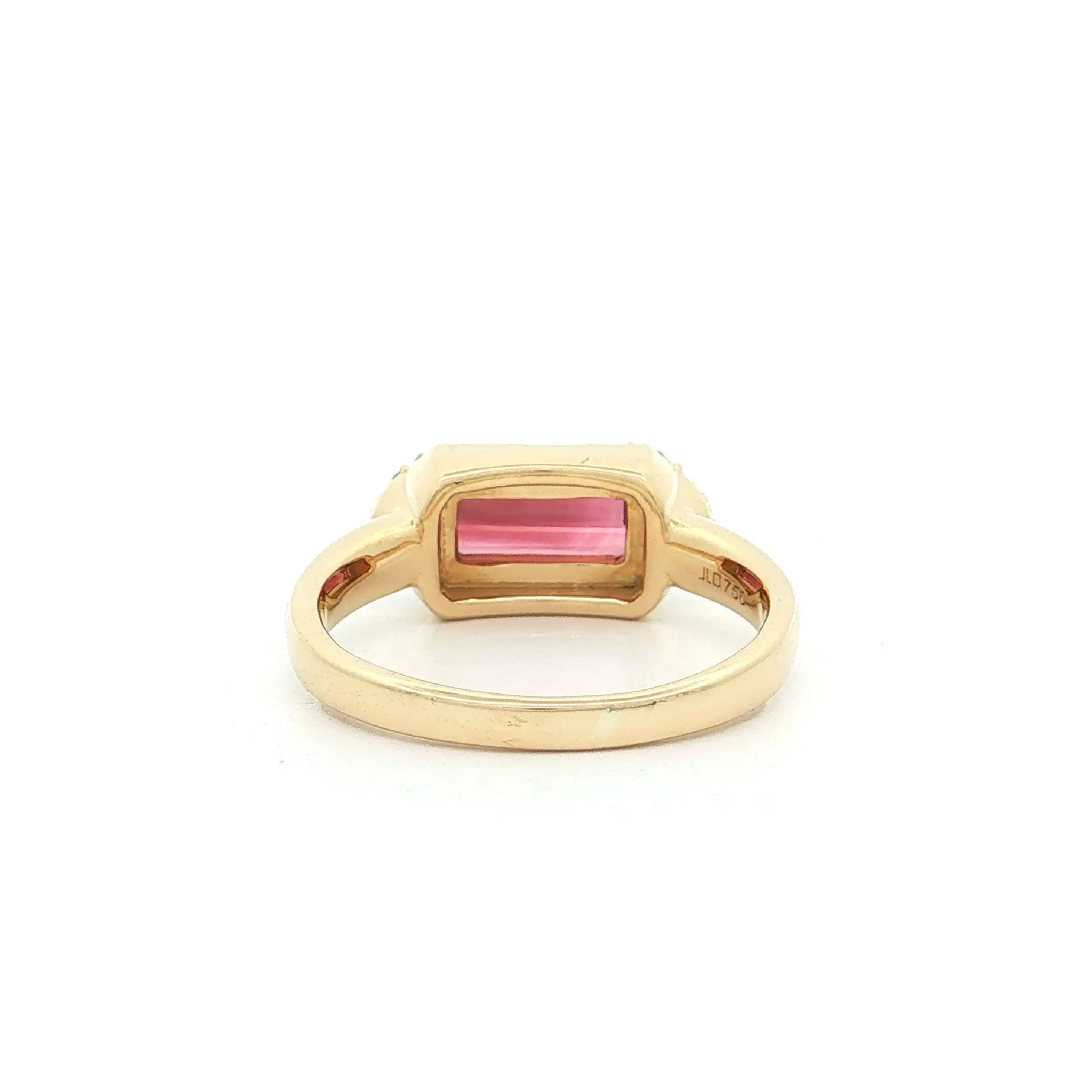 Ring Gelbgold mit Nigerianischerm Neon Turmalin und Diamanten, mit Amayani Expertise