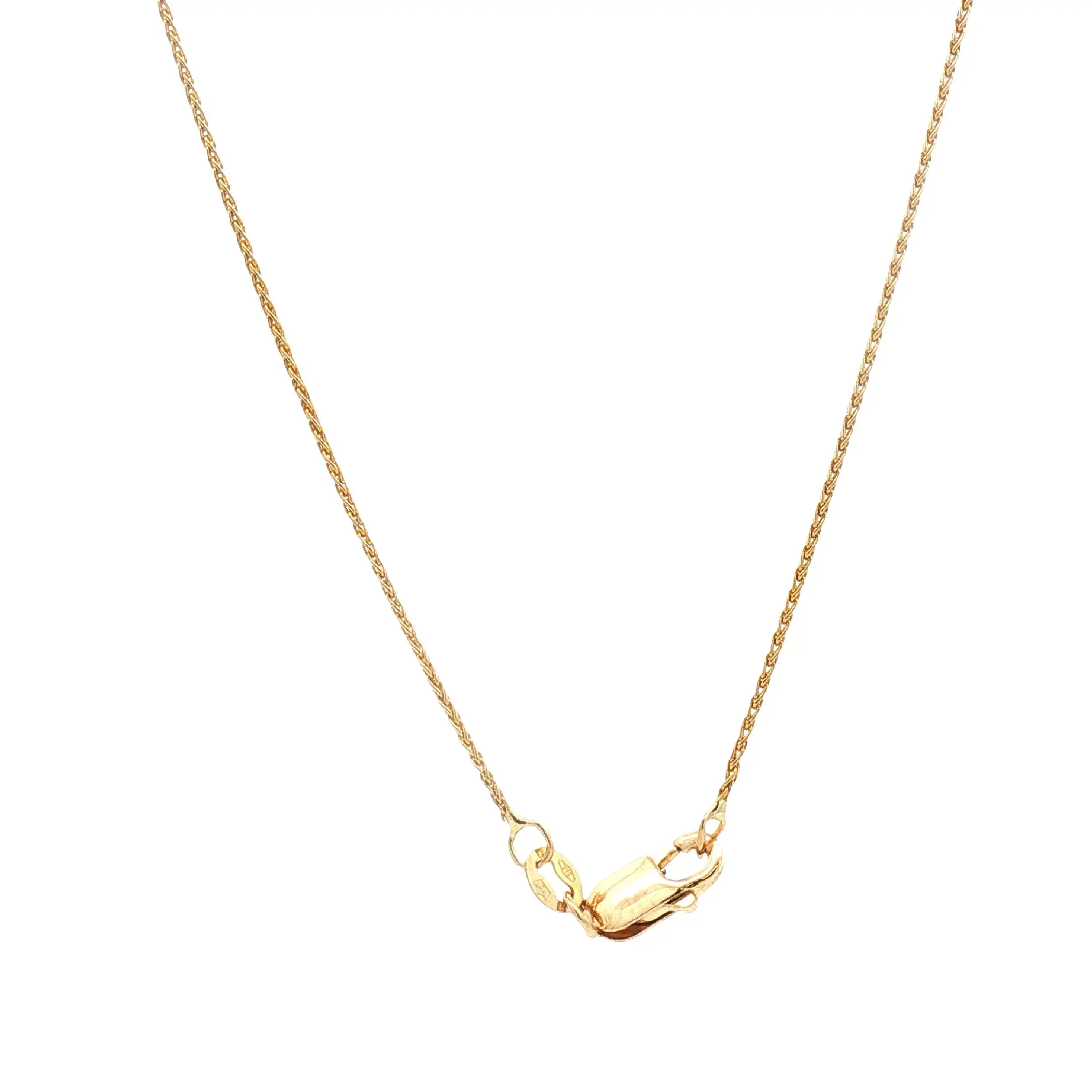 Zopfkette Bicolor mit Anhänger und Diamanten Zopfkette Bicolor mit Anhänger und Diamanten