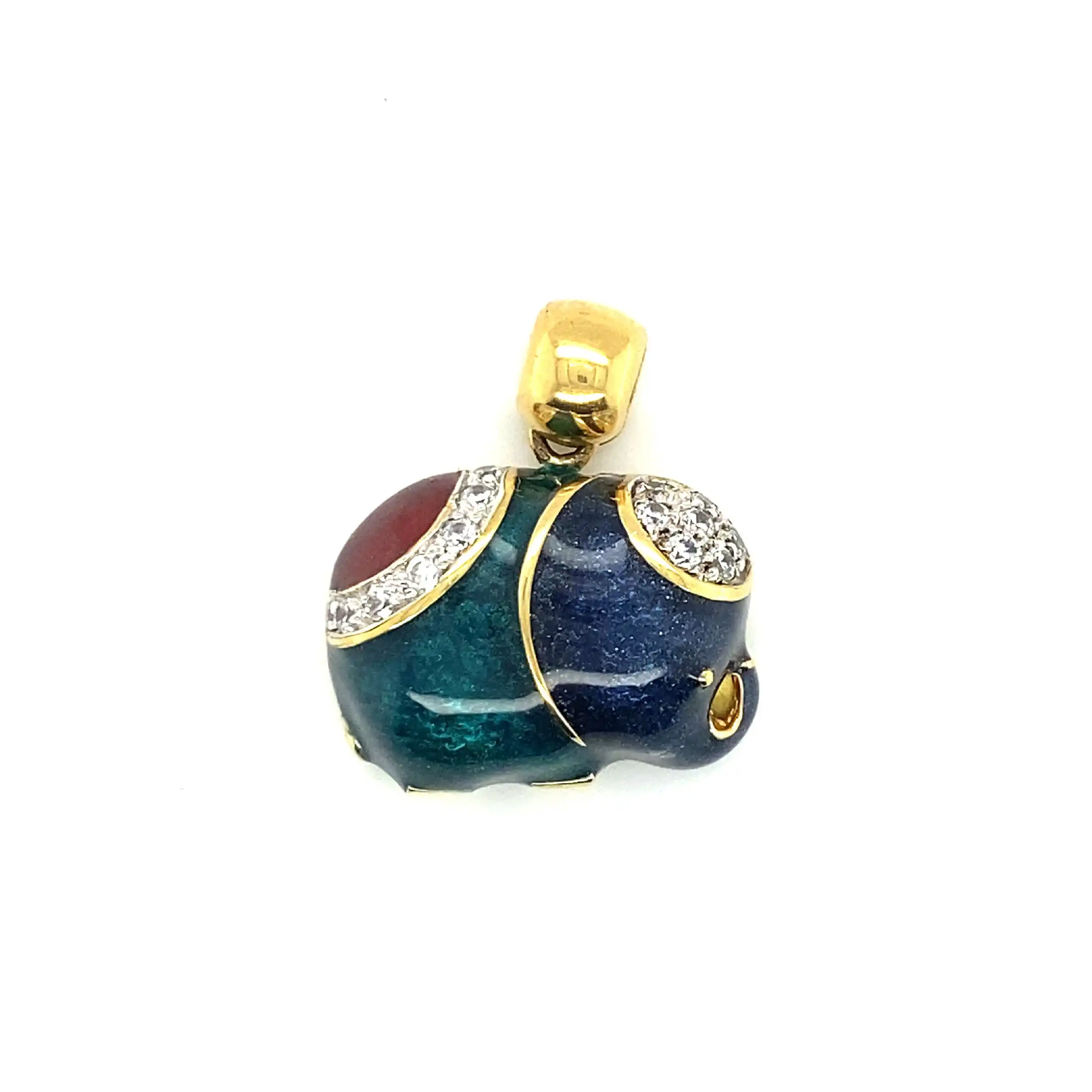 Anhänger/Clip Gelbgold Elefant mit Zirkonia Anhänger/Clip Gelbgold Elefant mit Zirkonia