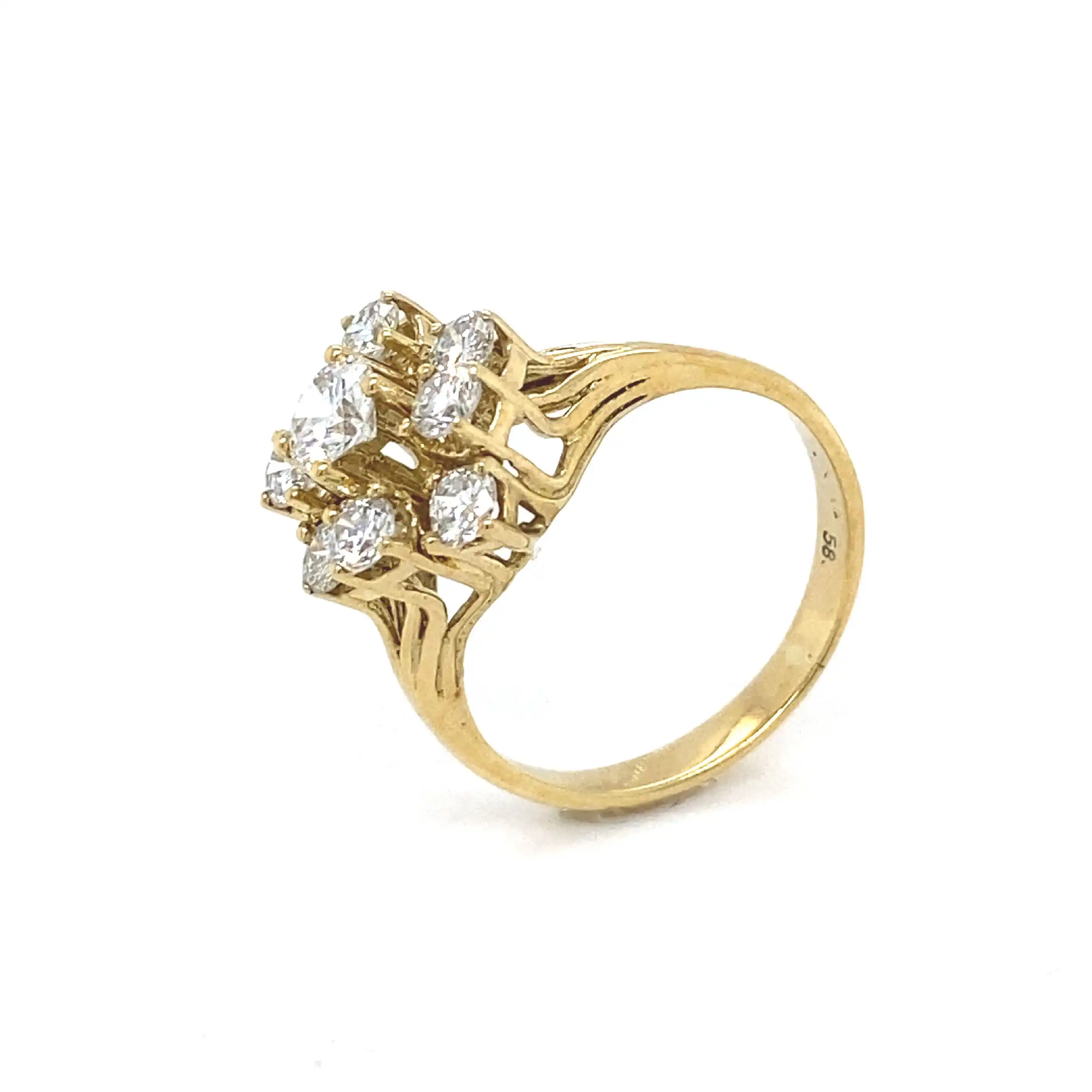 Ring Gelbgold mit Brillanten