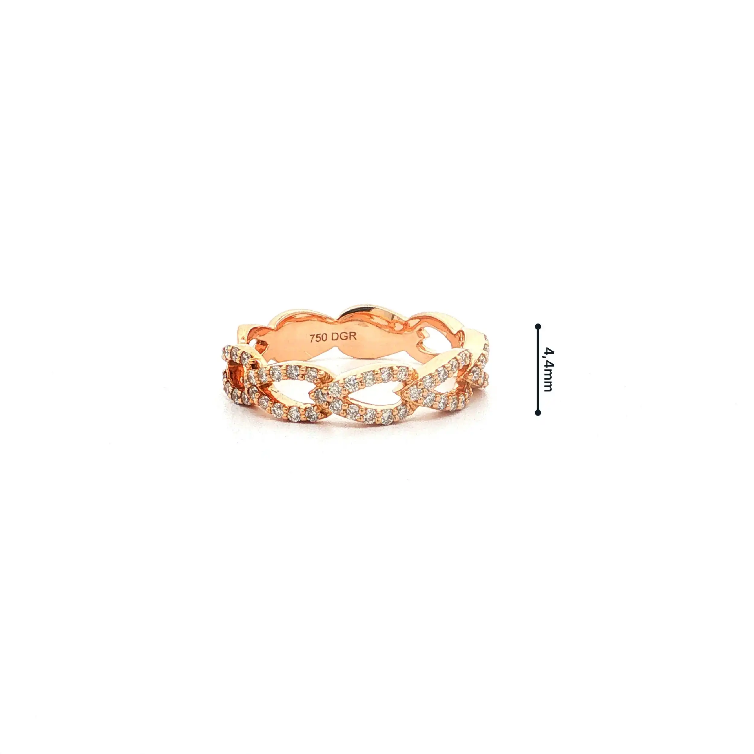 Ring Roségold mit Brillanten 0,33ct. TW/VSI