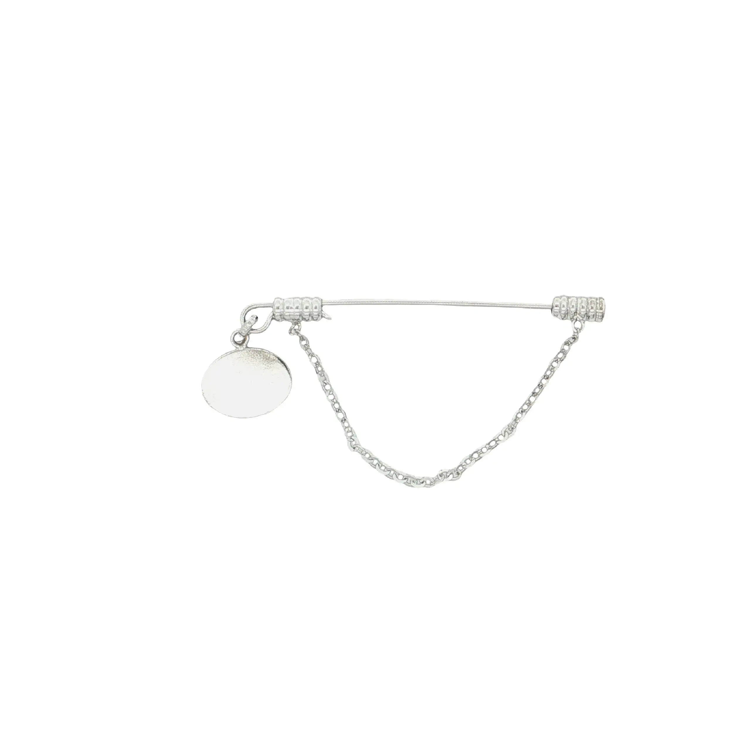 Anstecknadel Silber mit Plättchen zum gravieren Anstecknadel Silber mit Plättchen zum gravieren