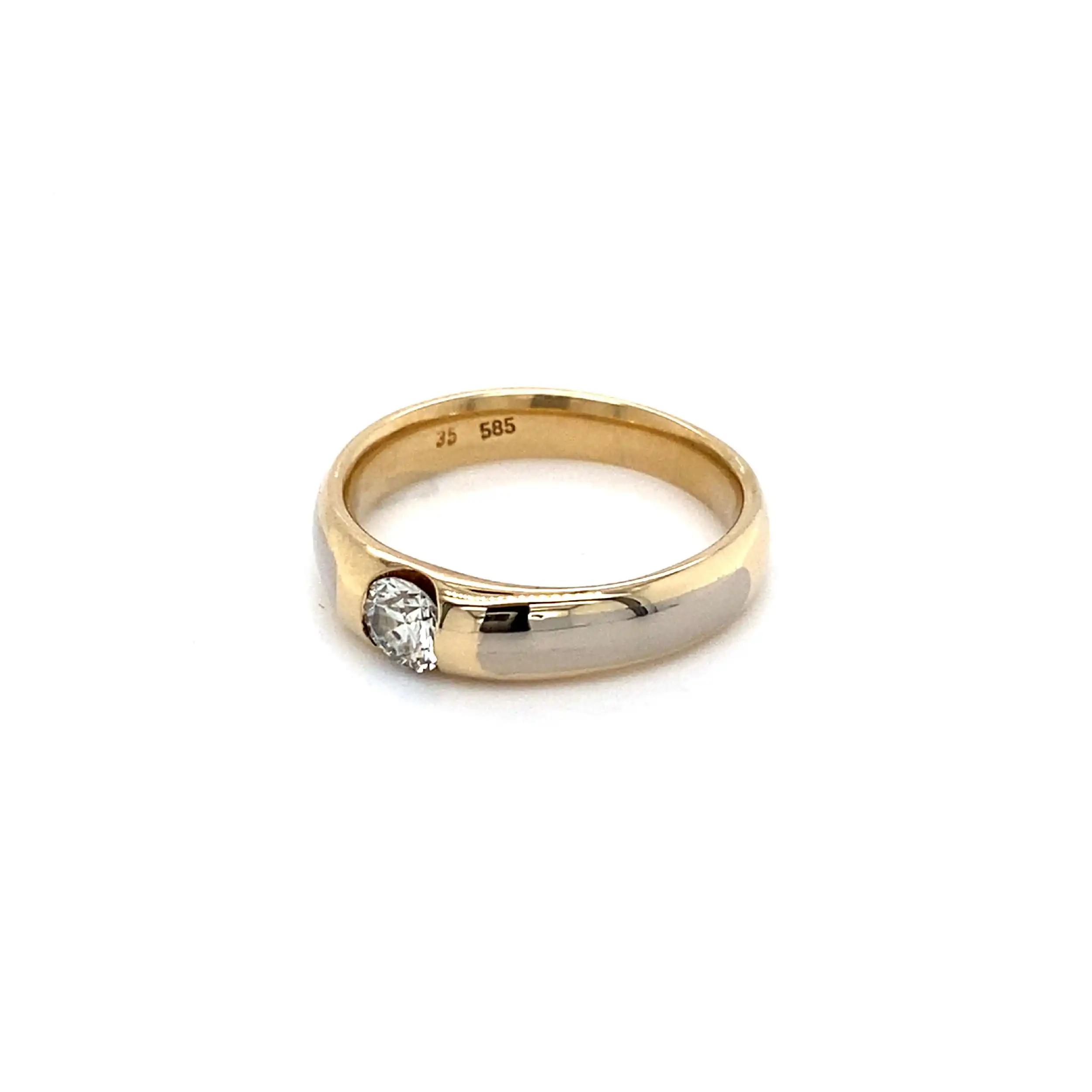 Ring Gelbgold mit Brillant Ring Gelbgold mit Brillant