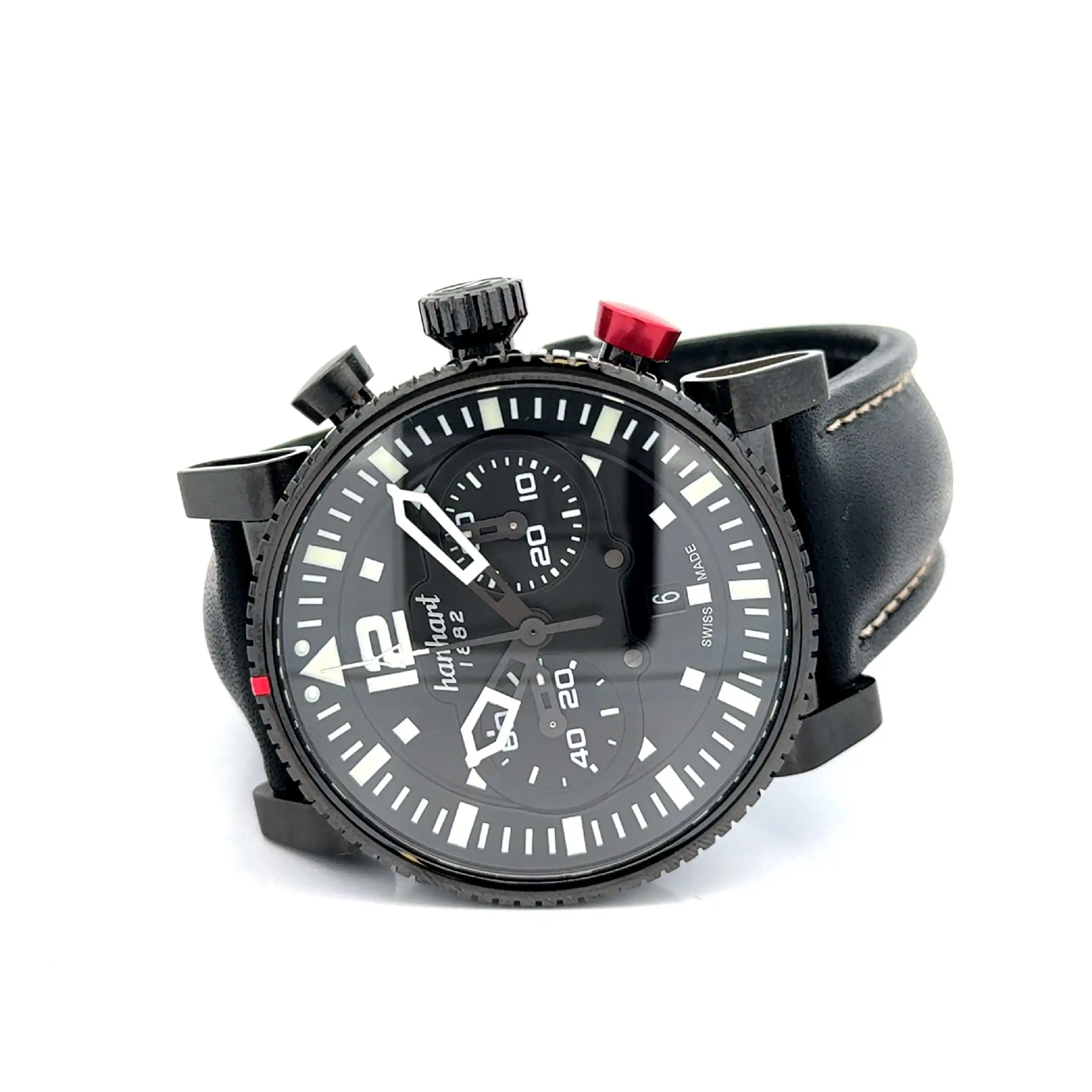 Herrenuhr Hanhart Primus Black Ops Pilot Limited Edition
