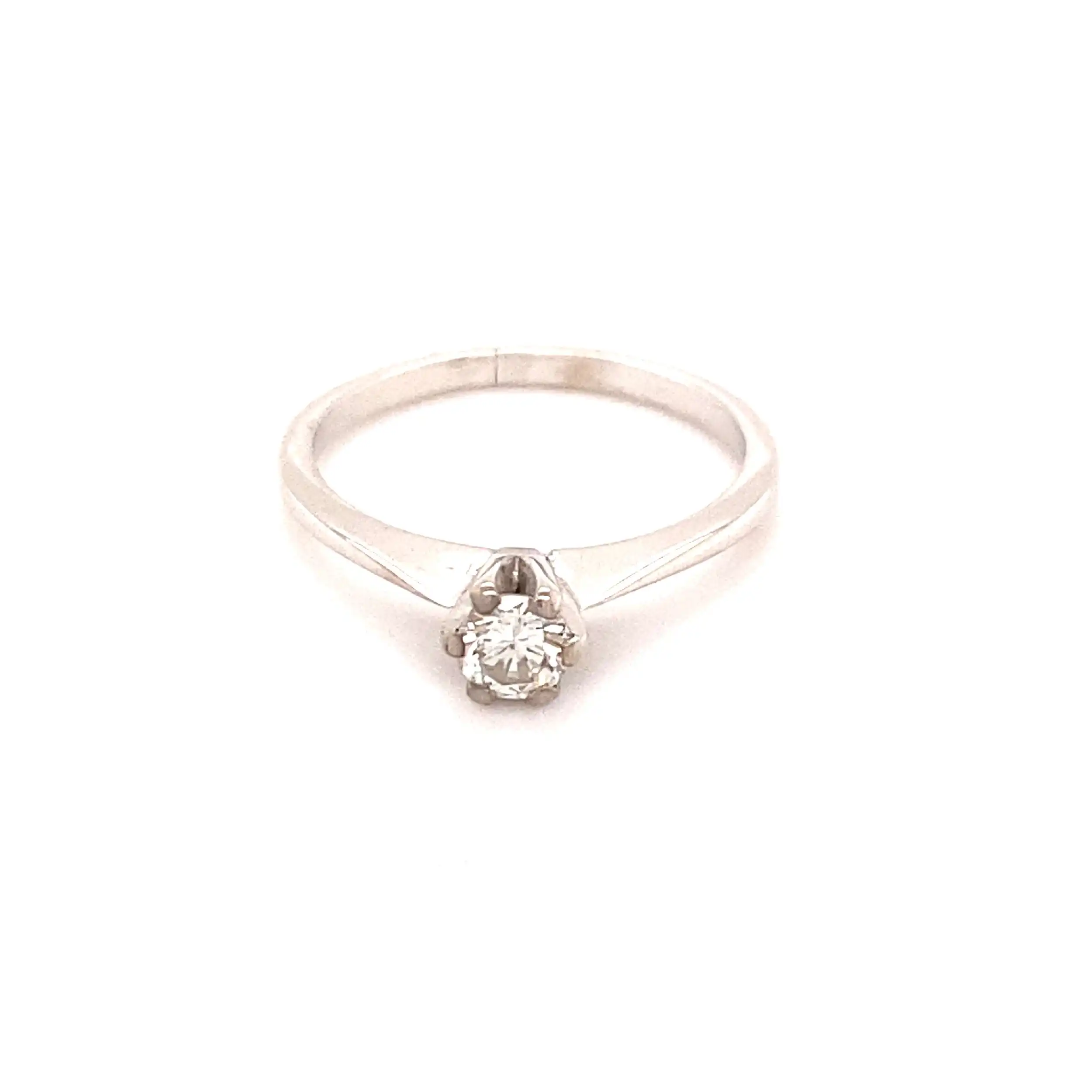 Ring Weißgold mit Solitär Brillant