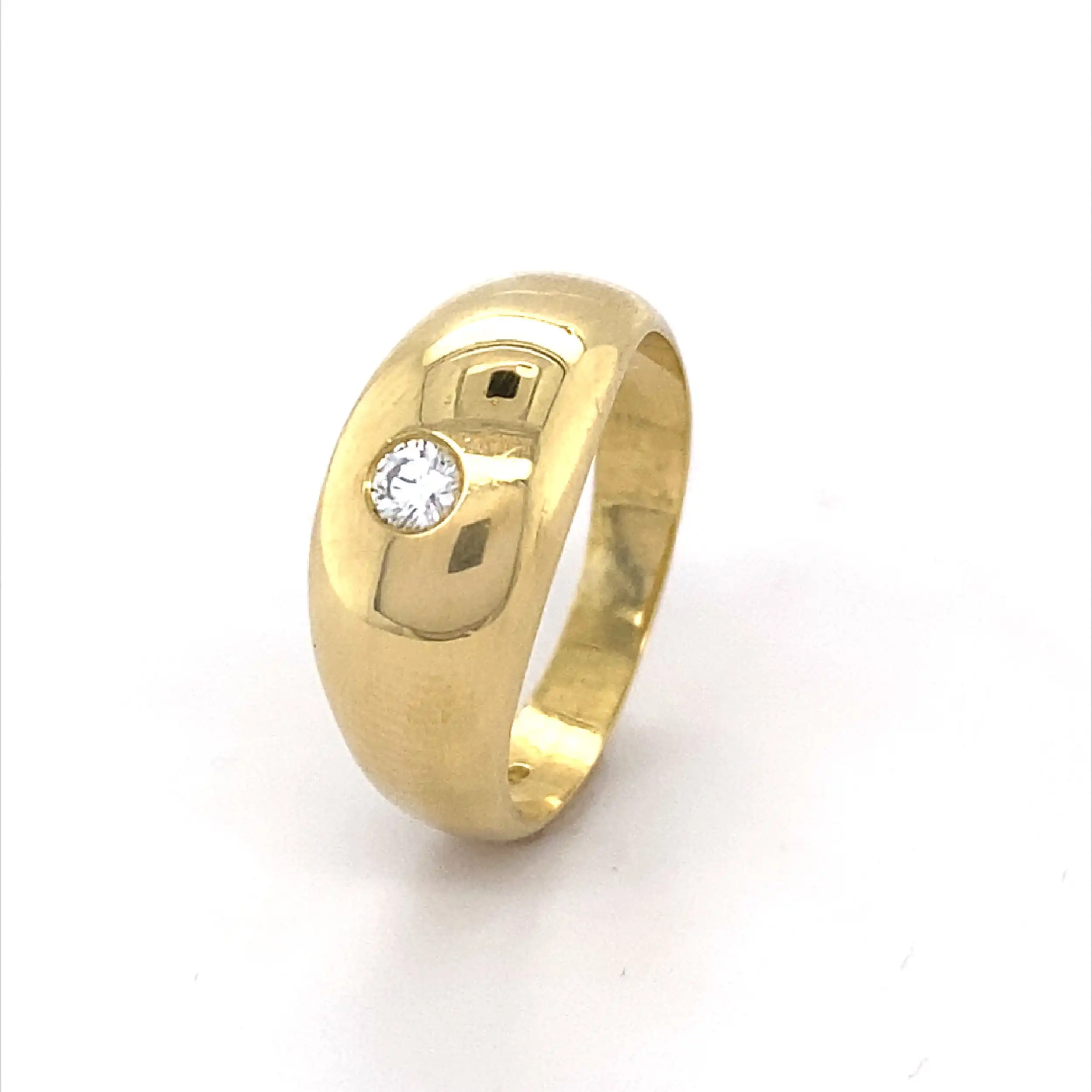 Ring Gelbgold mit Brillant Ring Gelbgold mit Brillant