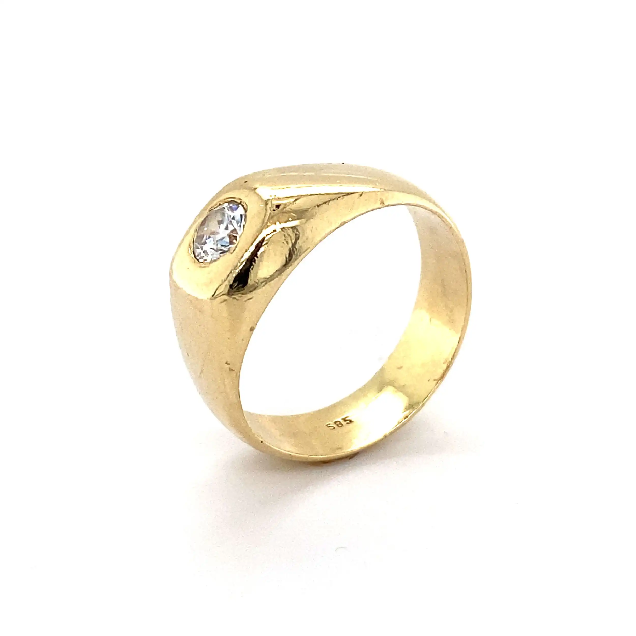 Ring Gelbgold mit Zirkonia Ring Gelbgold mit Zirkonia