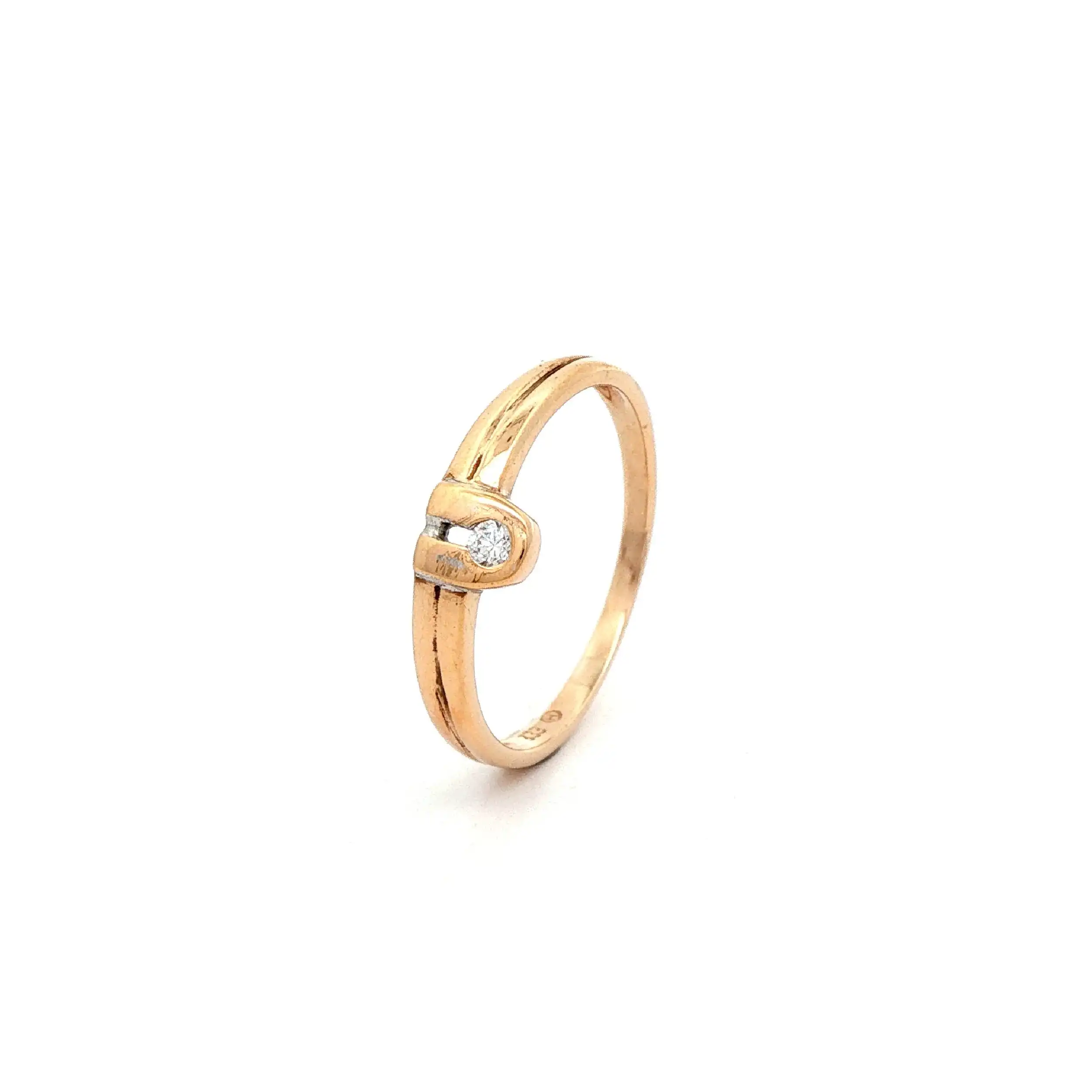 Ring Rotgold mit Zirkonia Ring Rotgold mit Zirkonia