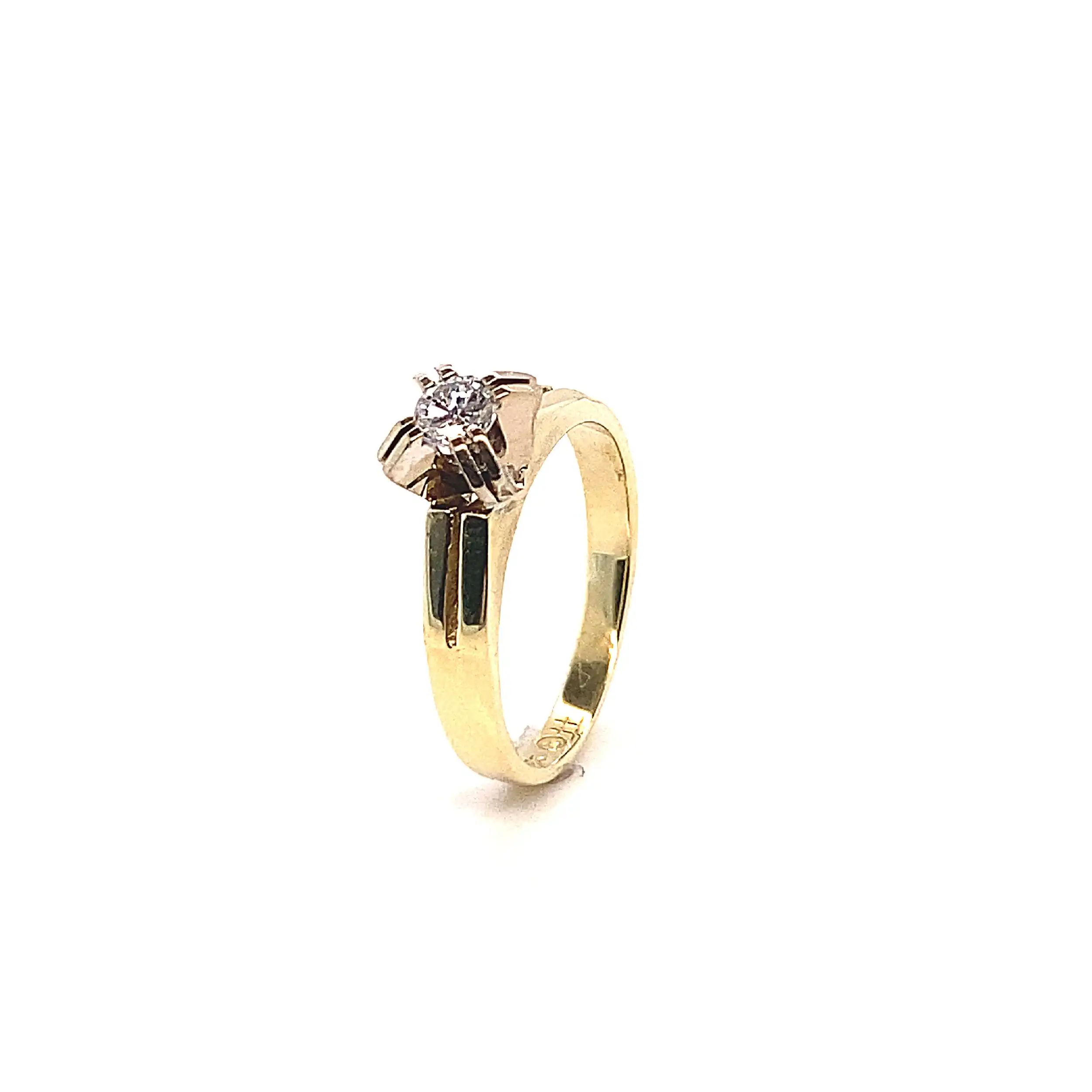 Ring Bicolor mit Brillant