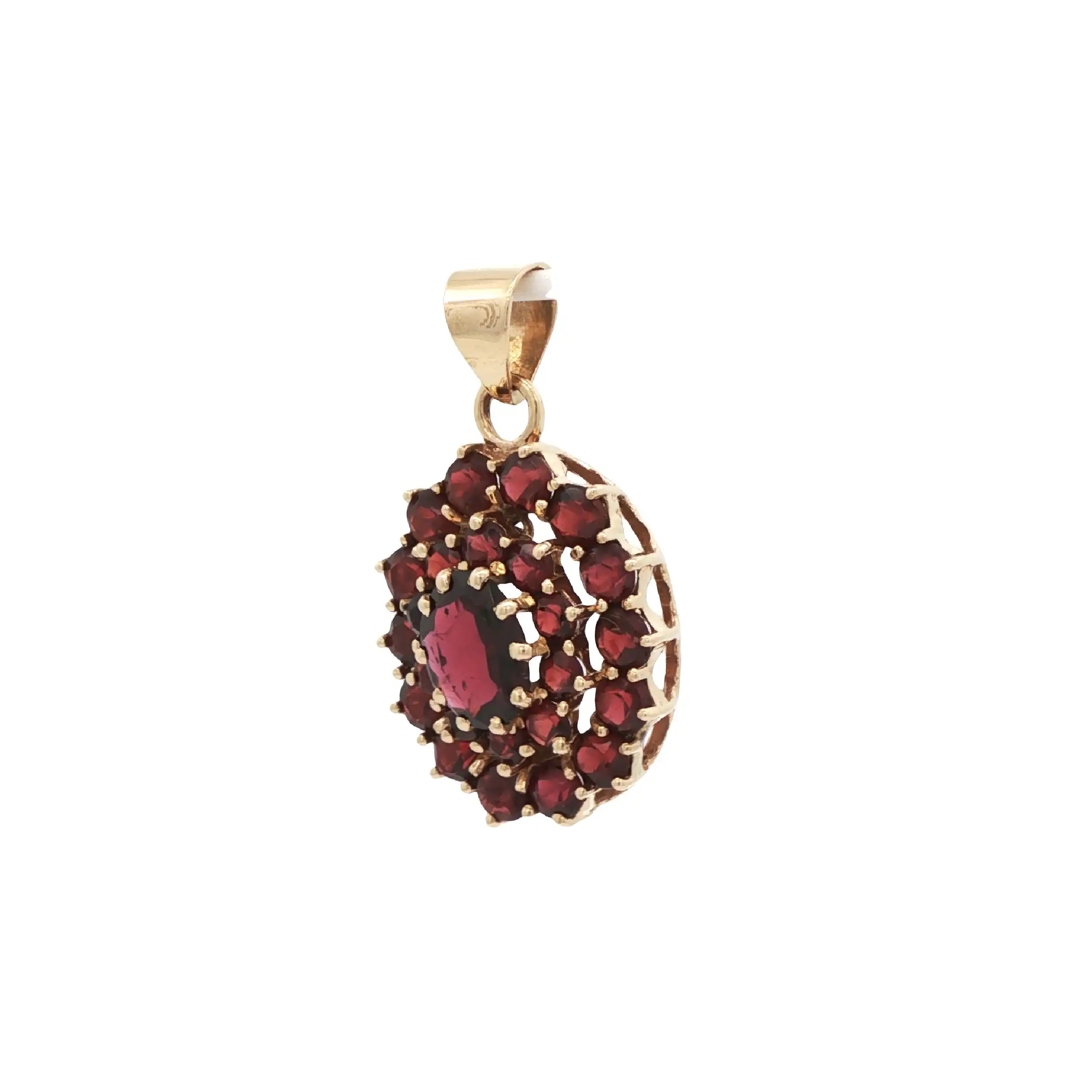 Anhänger Gelbgold mit Granat Anhänger Gelbgold mit Granat