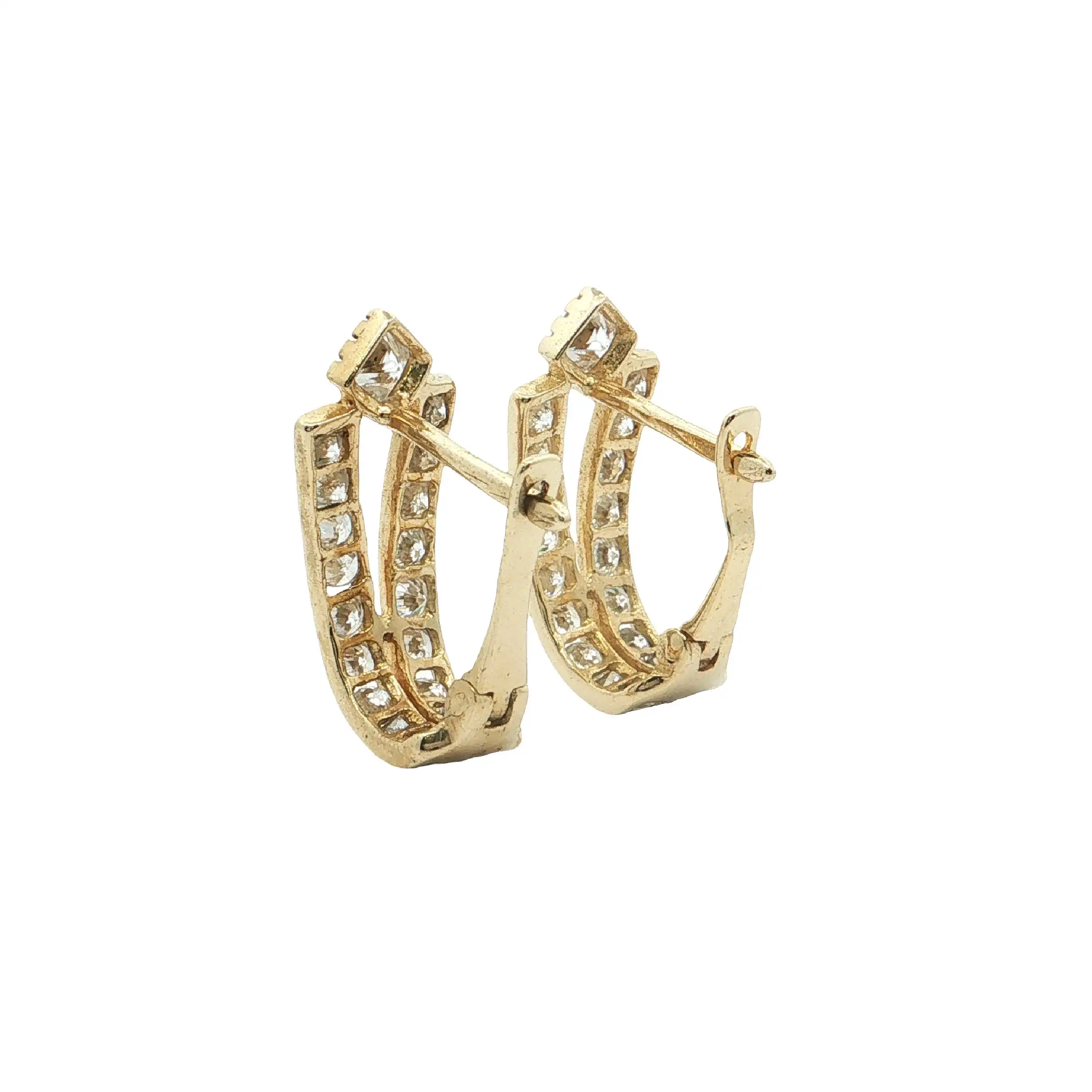 Ohrringe Gelbgold mit Zirkonia Ohrringe Gelbgold mit Zirkonia