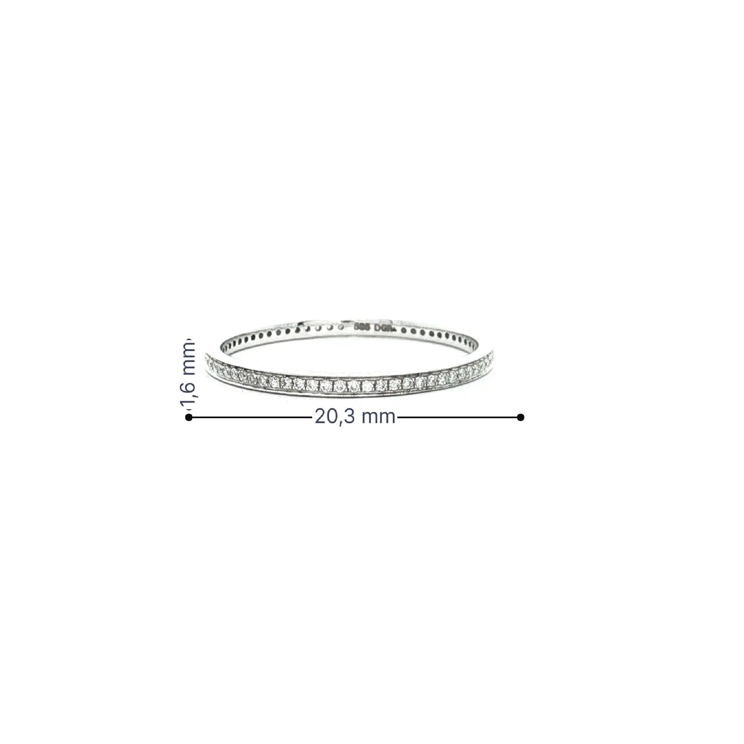 Memoryring Weißgold mit Brillanten Memoryring Weißgold mit Brillanten