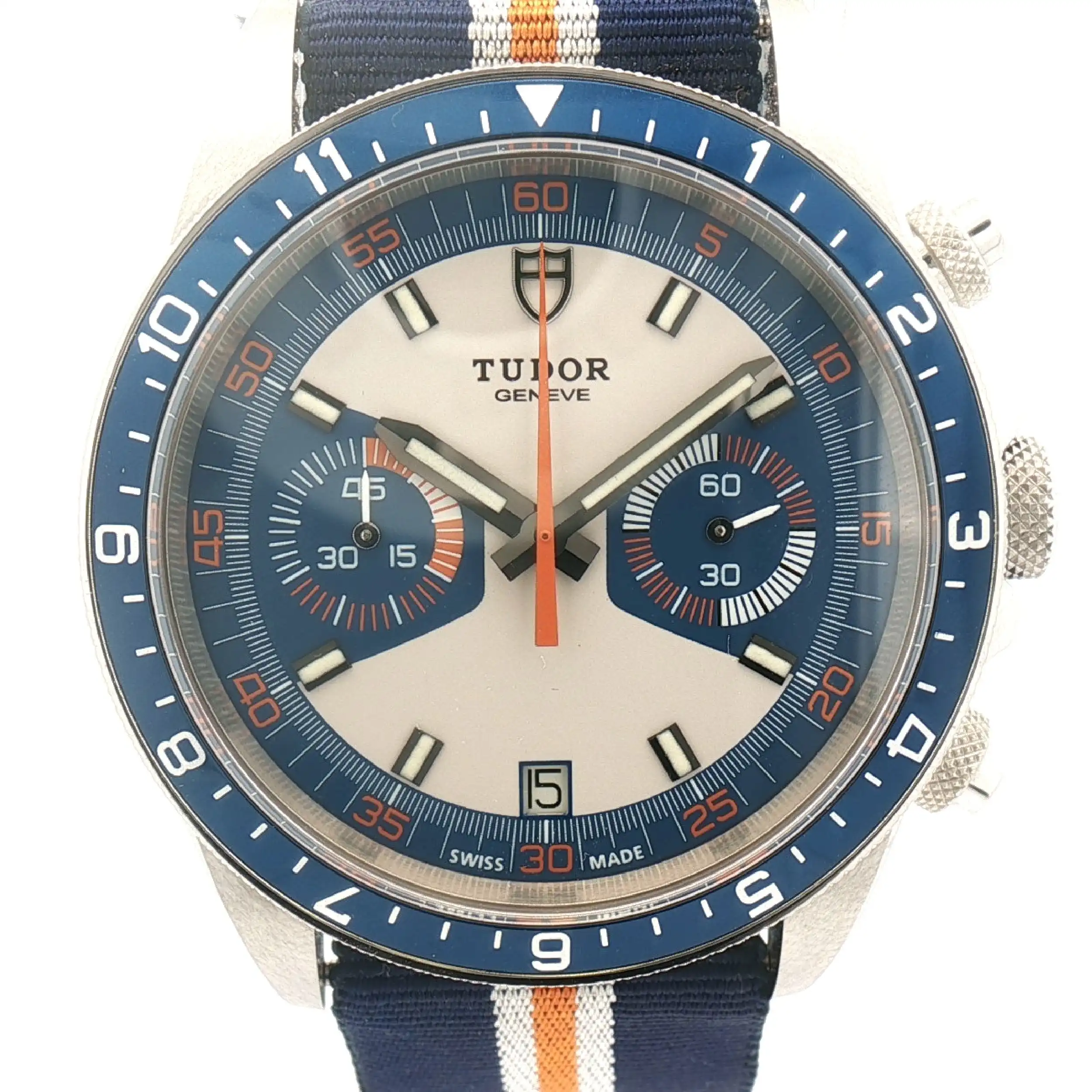 Herrenuhr Tudor Heritage Chrono Blue im Fullset Herrenuhr Tudor Heritage Chrono Blue im Fullset