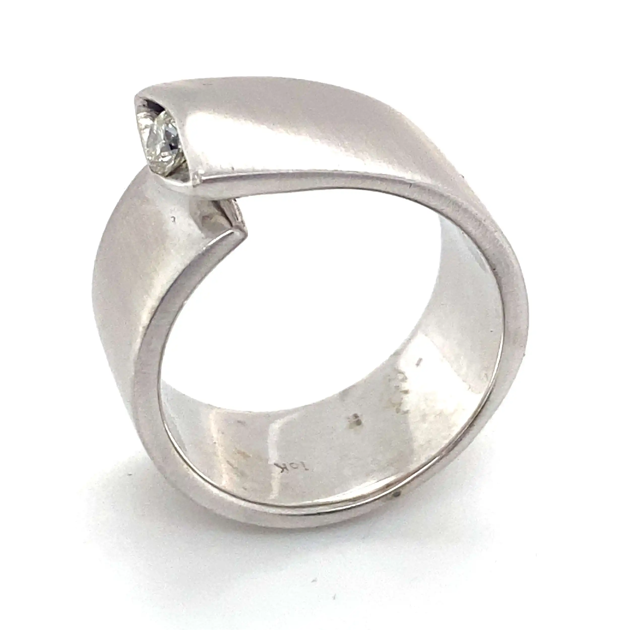 Solitärring Weißgold mit Brillant Solitärring Weißgold mit Brillant