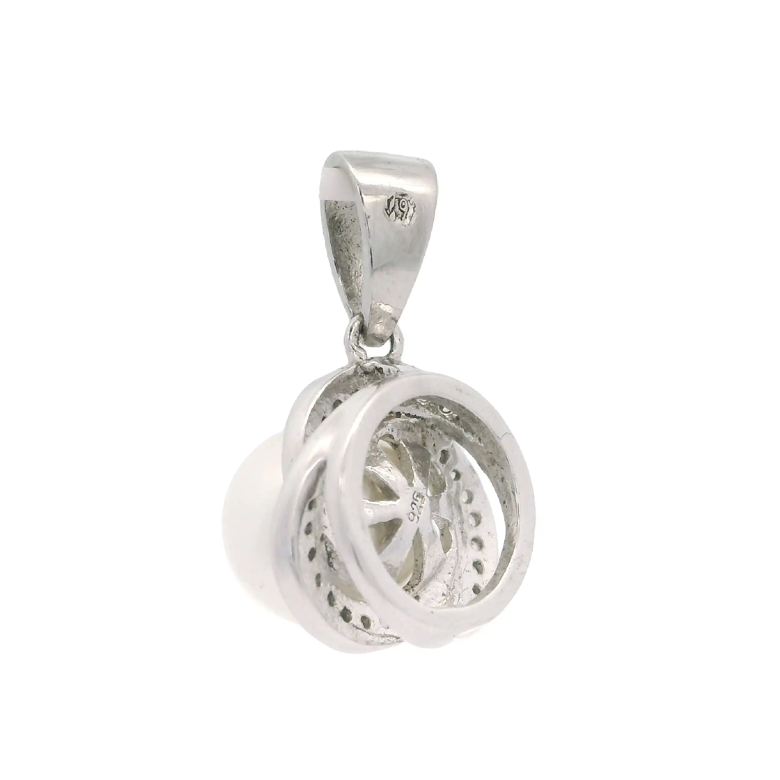 Anhänger Silber mit Perle und Zirkonia