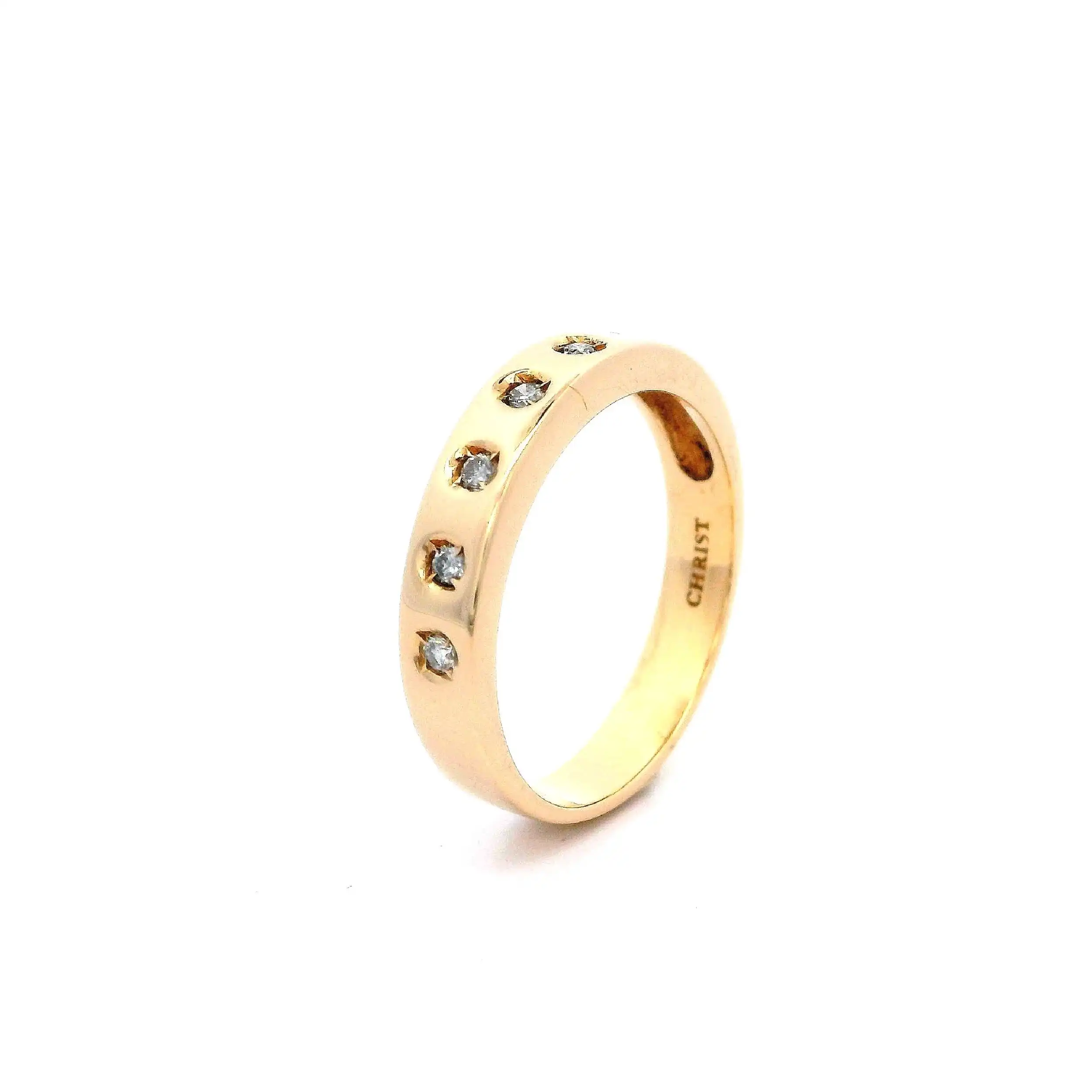 Ring Gelbgold Christ mit Brillanten Ring Gelbgold Christ mit Brillanten