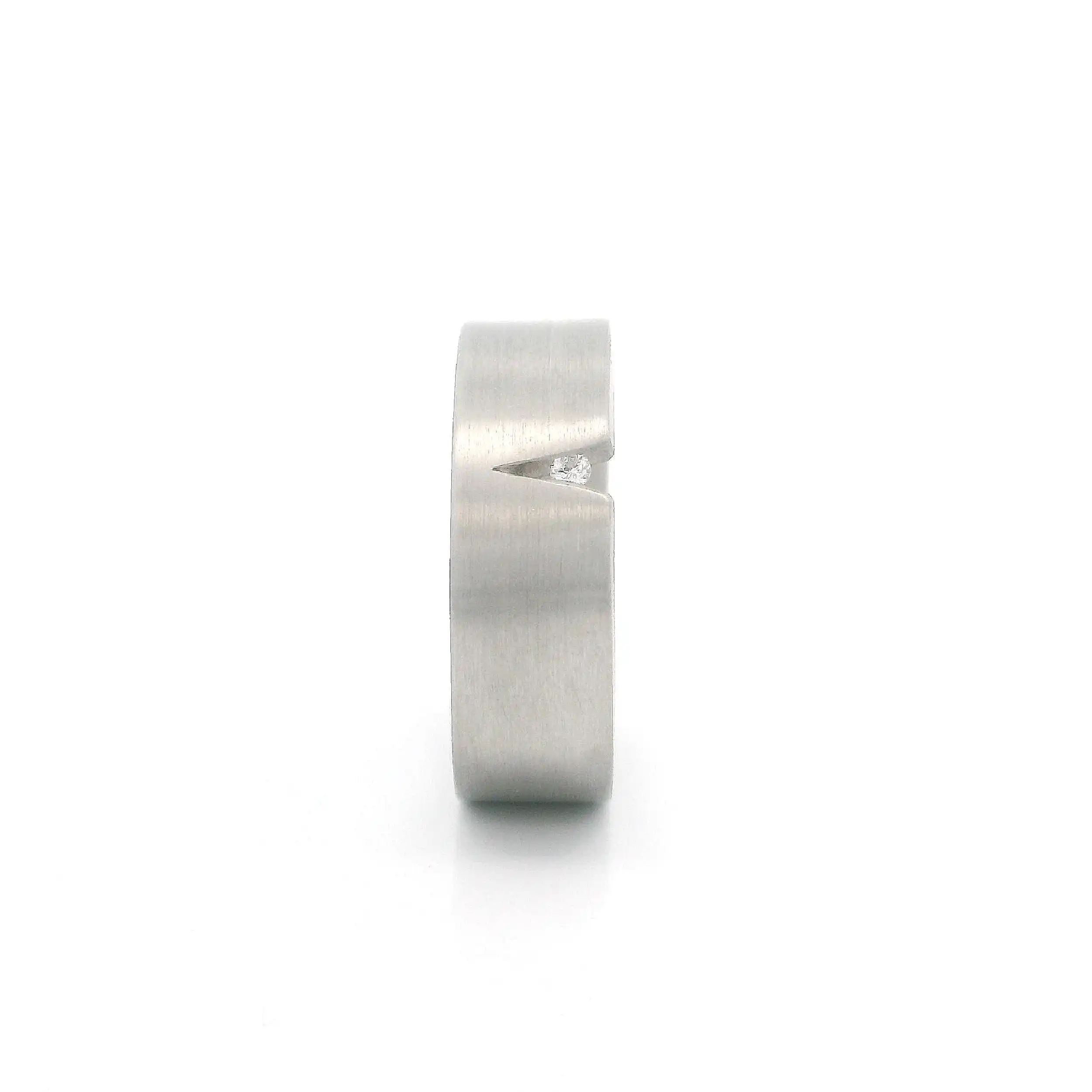 Ring Platin Niessing Kereb mit Brillant Ring Platin Niessing Kereb mit Brillant