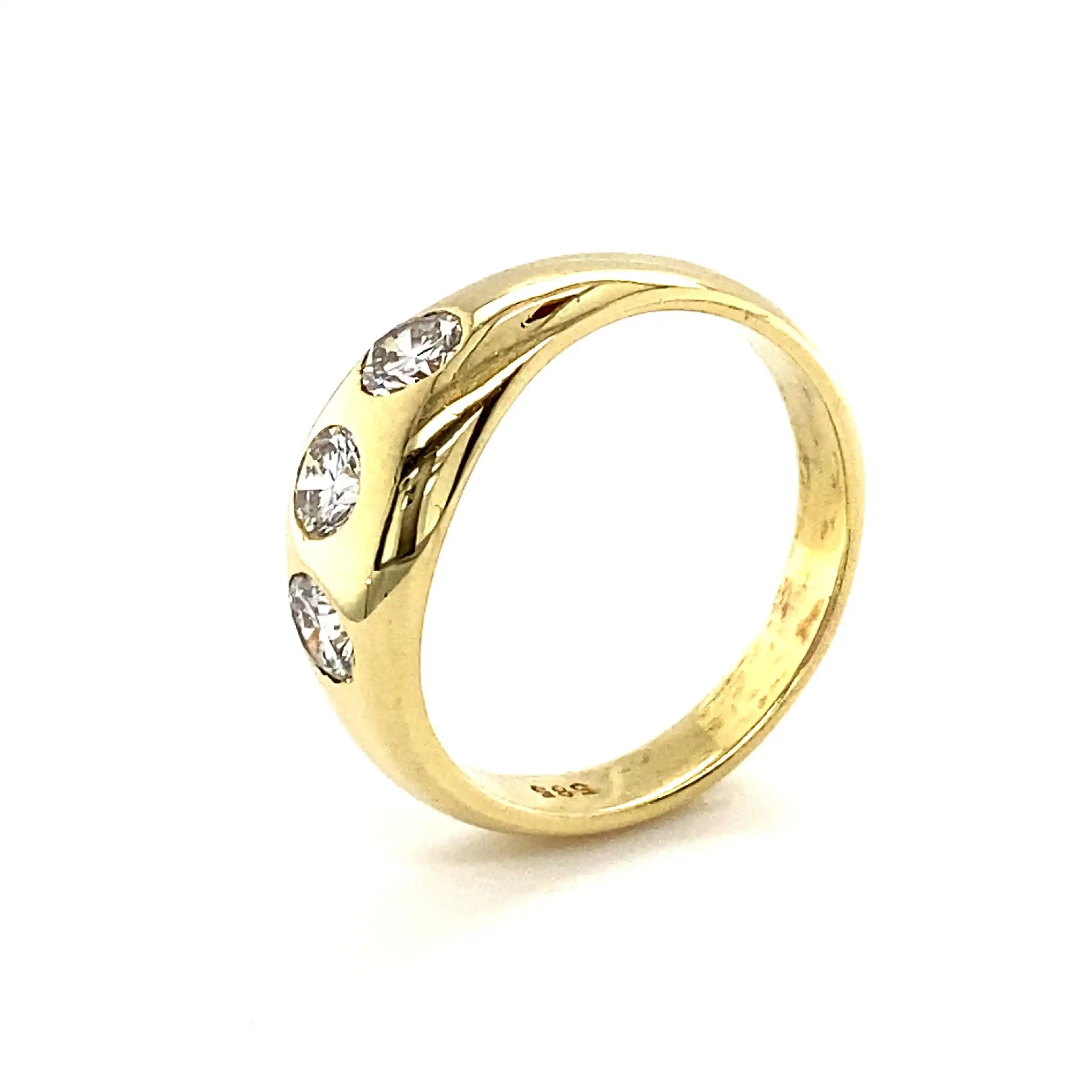 Ring Gelbgold mit Brillanten Ring Gelbgold mit Brillanten