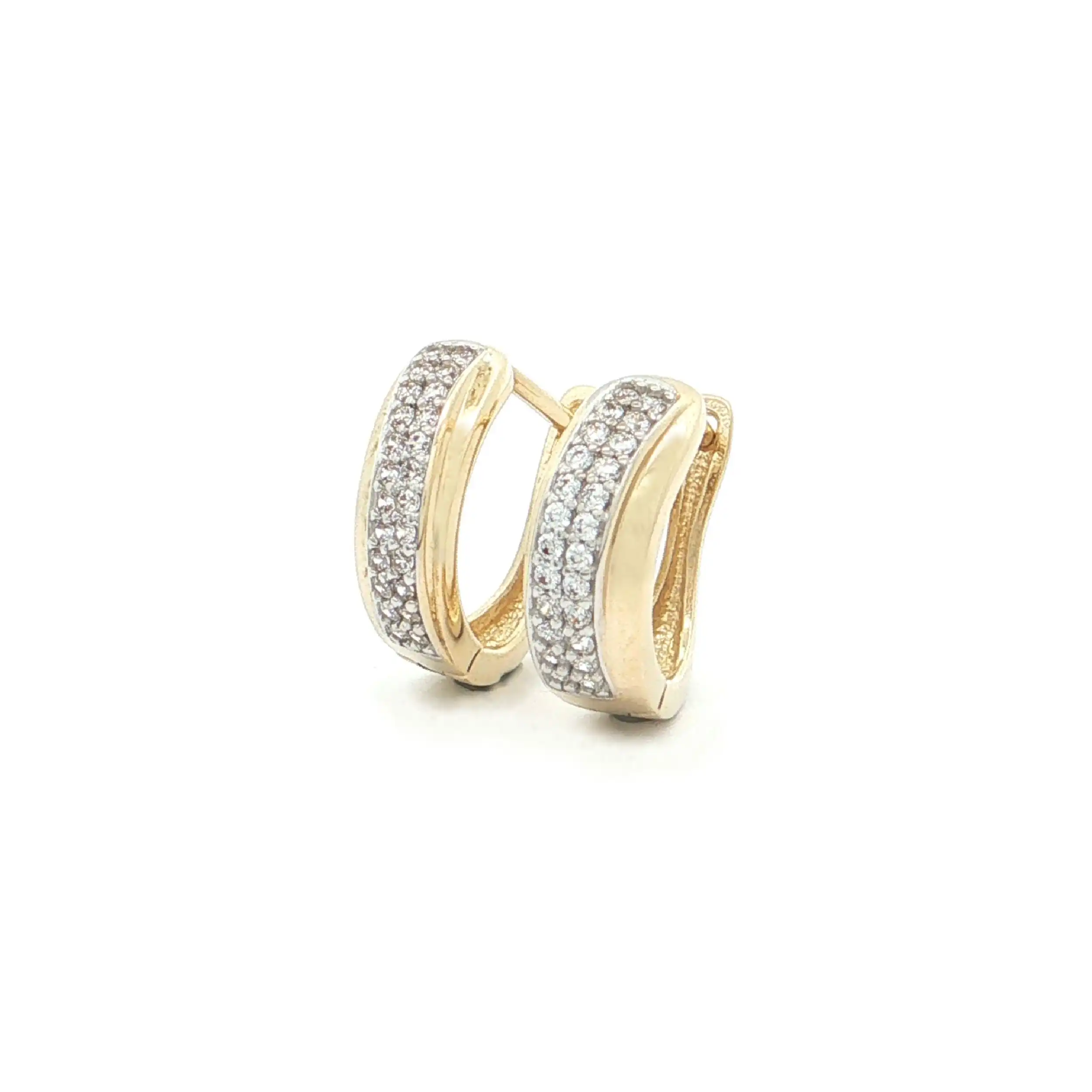 Ohrringe Bicolor mit Zirkonia
