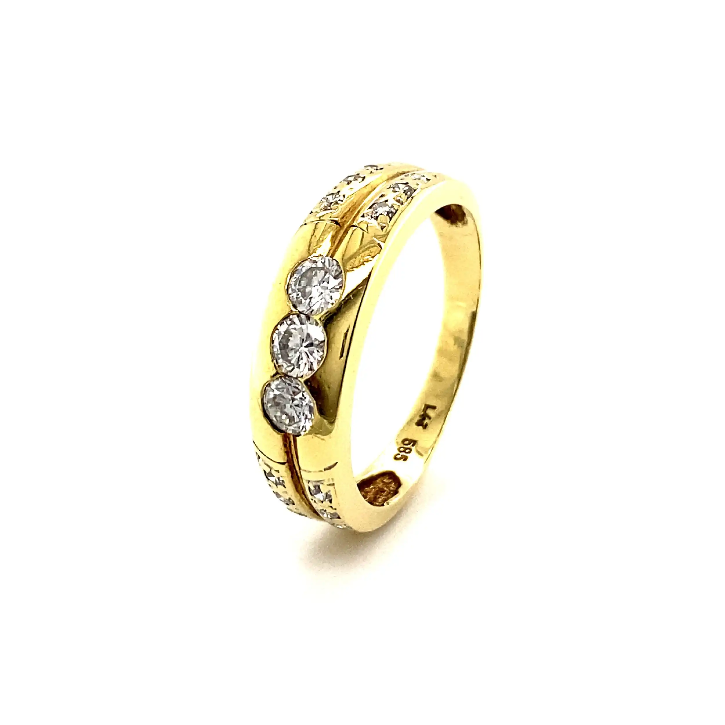 Ring Gelbgold mit Brillanten Ring Gelbgold mit Brillanten