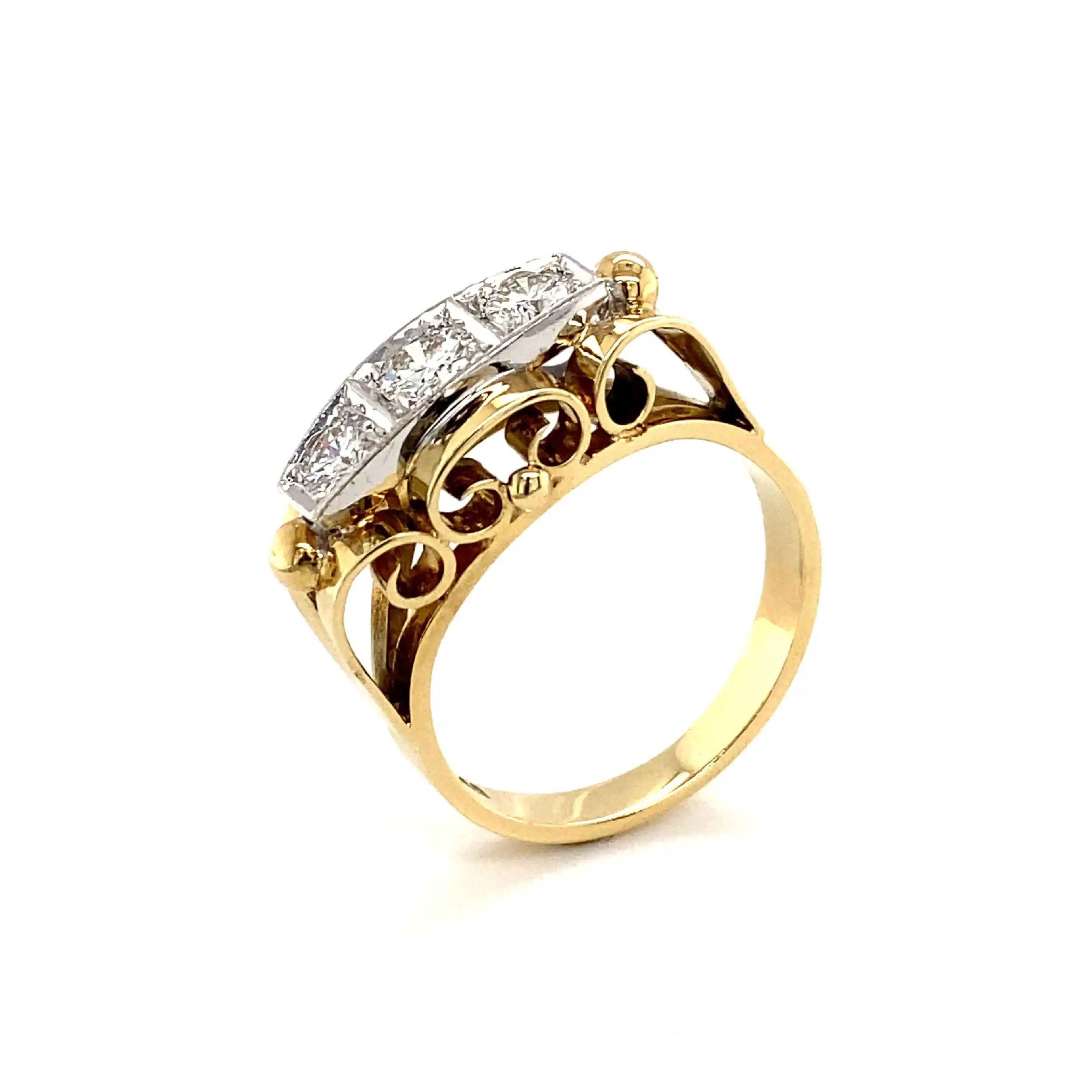 Ring Bicolor mit Brillanten Ring Bicolor mit Brillanten