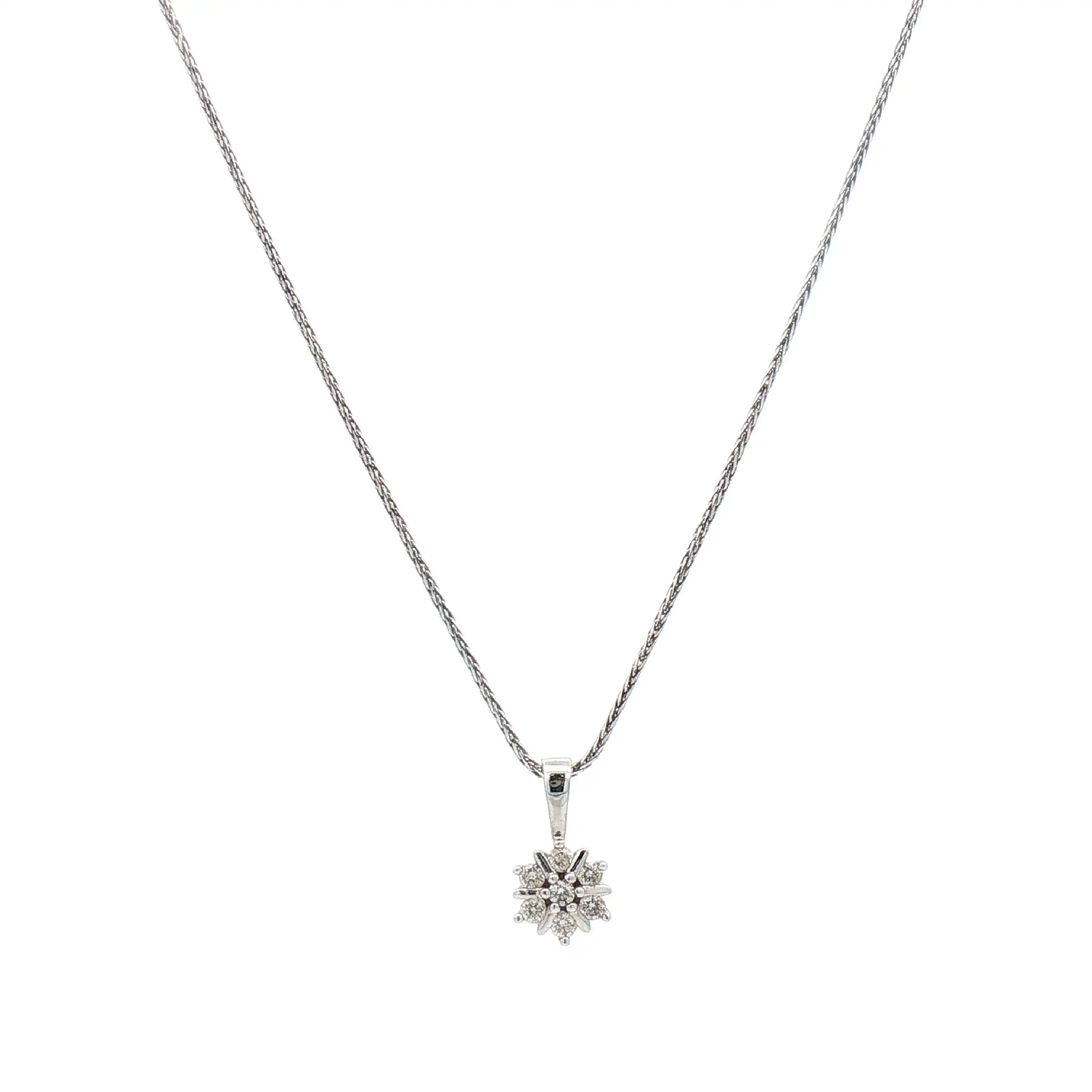 Kette Weißgold mit Brillantanhänger