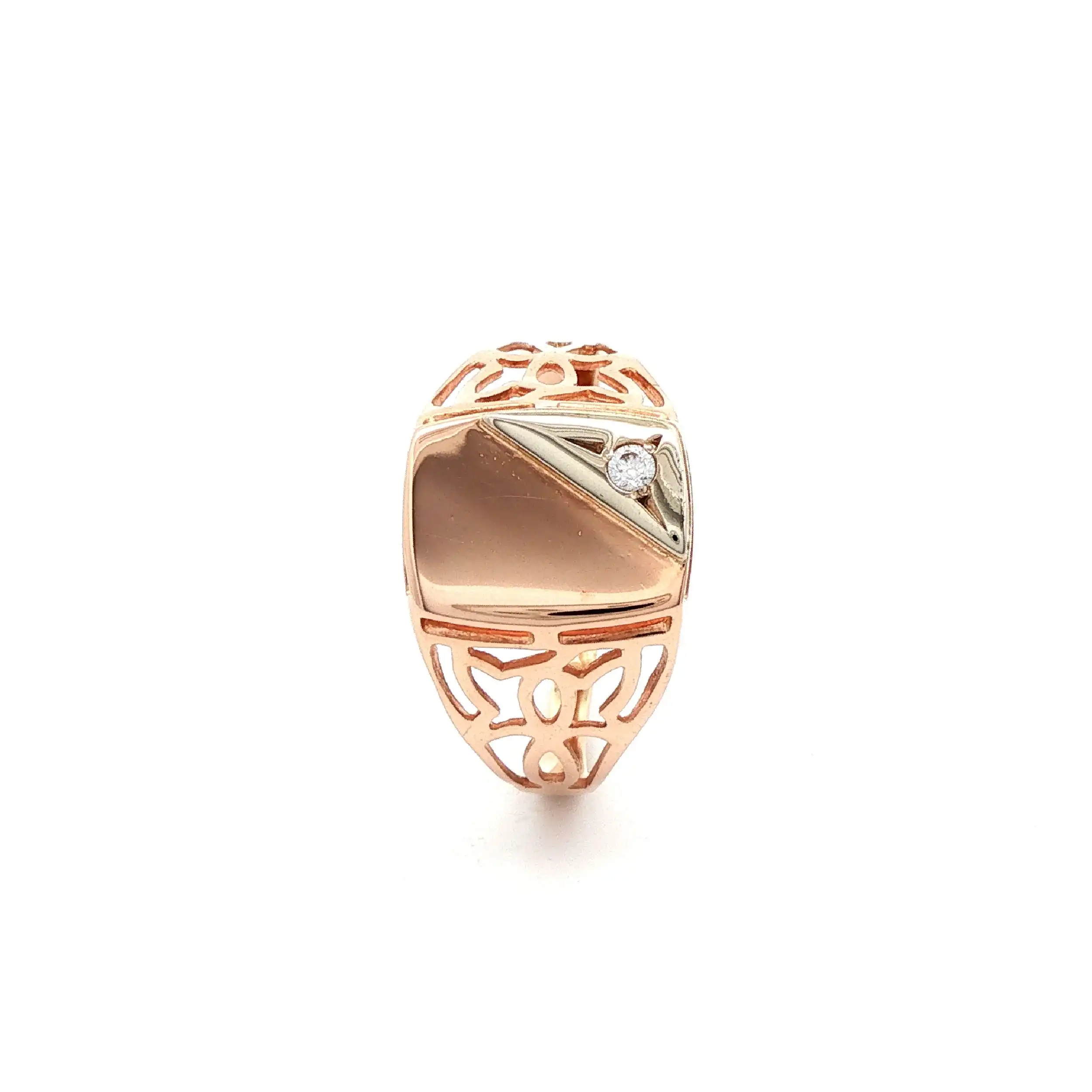 Ring Bicolor mit Zirkonia