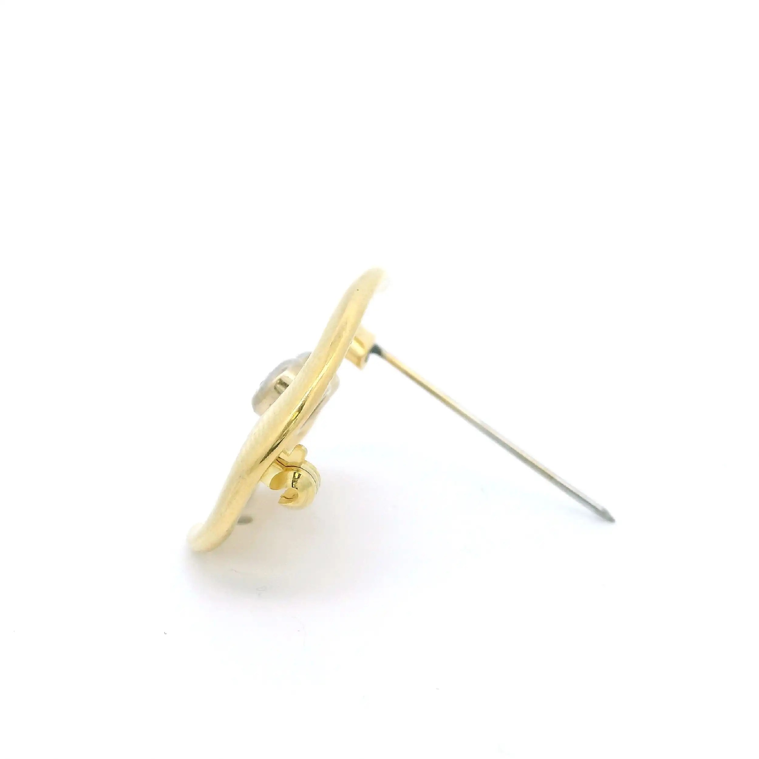 Brosche Bicolor mit Brillanten Brosche Bicolor mit Brillanten