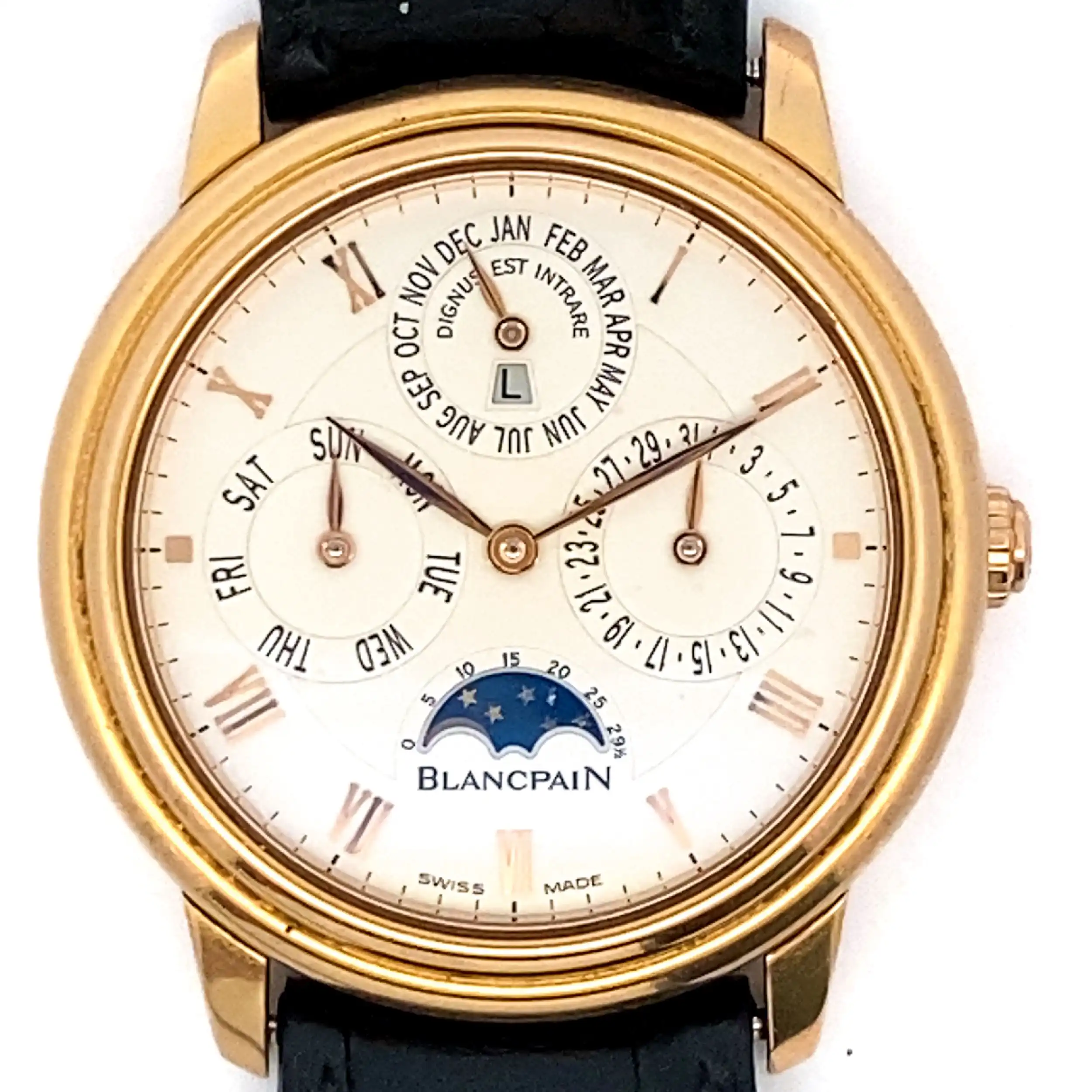 Herrenuhr BlancPain Villeret Ewiger Kalender mit Mondphase Herrenuhr BlancPain Villeret Ewiger Kalender mit Mondphase