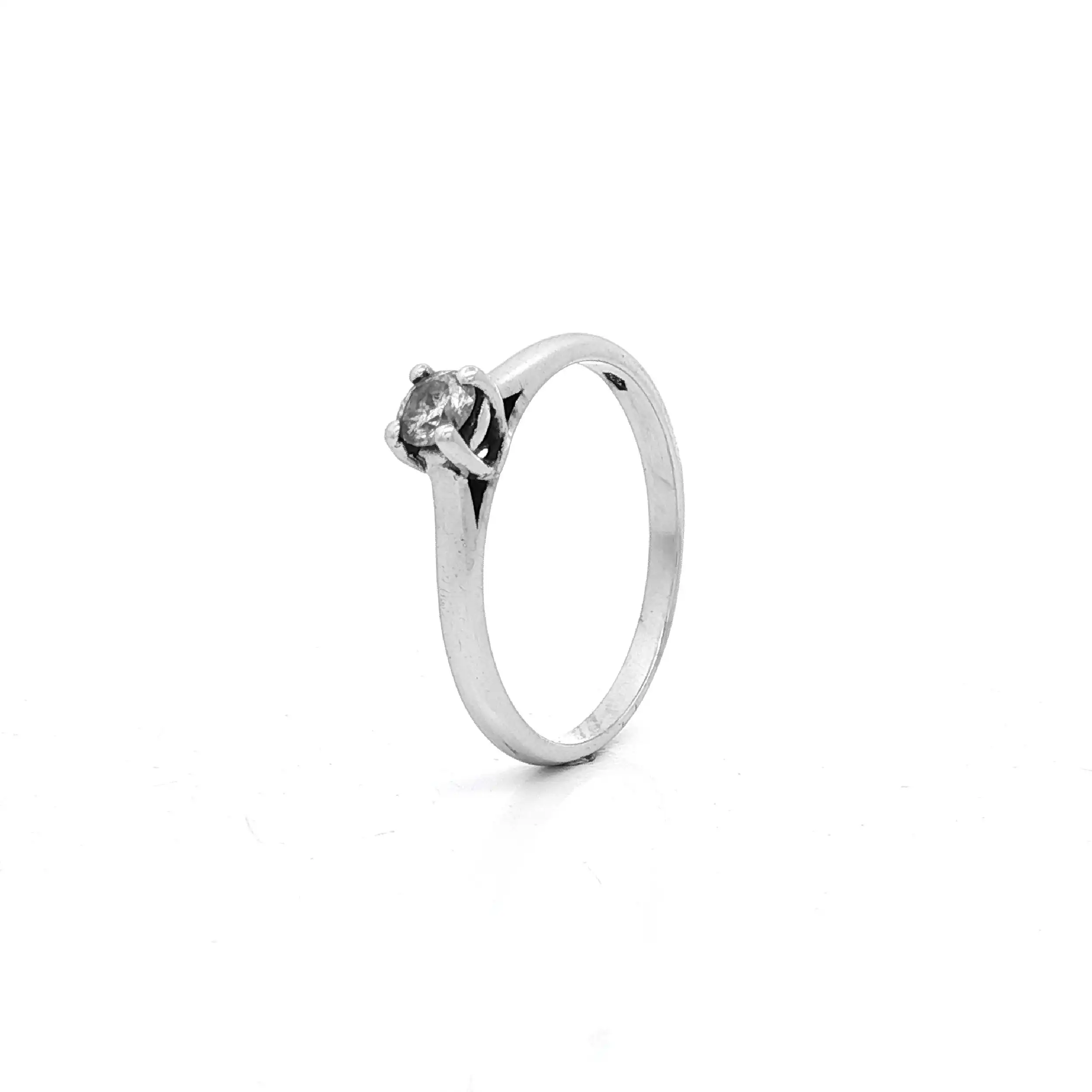 Ring Weißgold mit Brillant Solitär Ring Weißgold mit Brillant Solitär