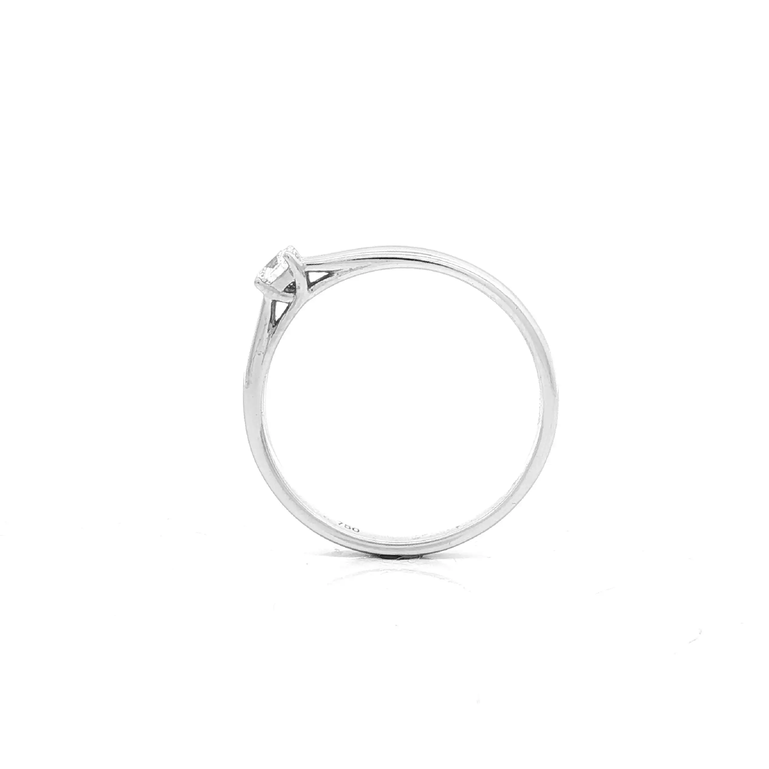 Solitärring Weißgold mit Brillant Solitärring Weißgold mit Brillant