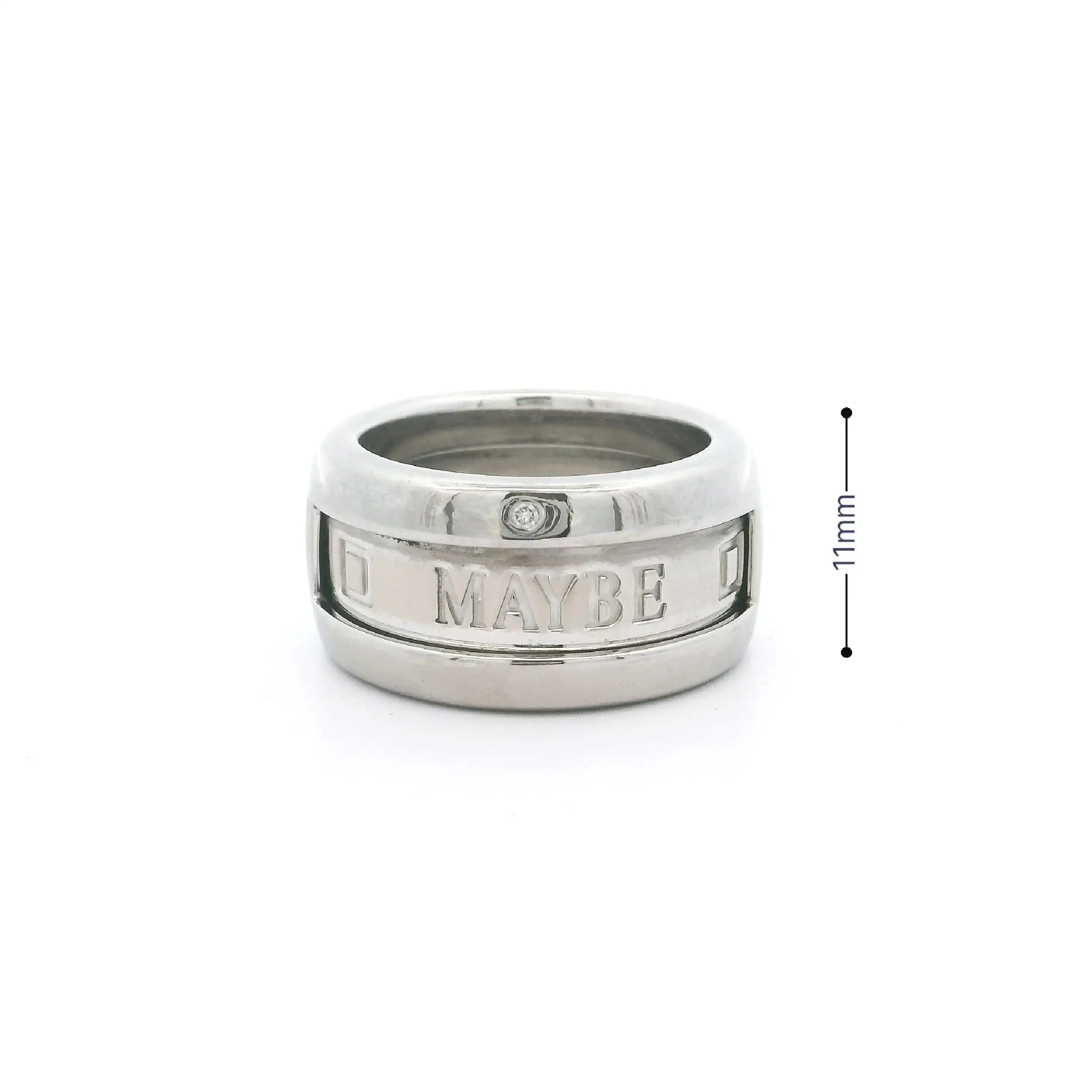 Ring Weißgold Wempe YES NO MAYBE mit Brillant Ring Weißgold Wempe YES NO MAYBE mit Brillant