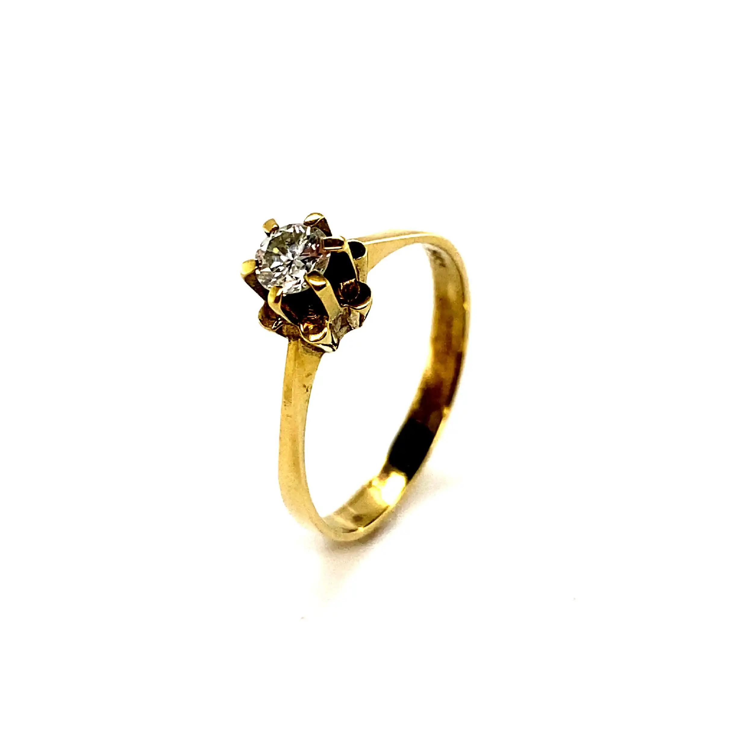 Ring Gelbgold mit Brillant Ring Gelbgold mit Brillant